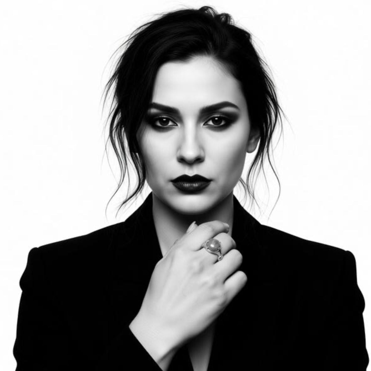 Sculpture Ring – Sterling Silver 925 with Agate, Jasper, or Tiger Eye