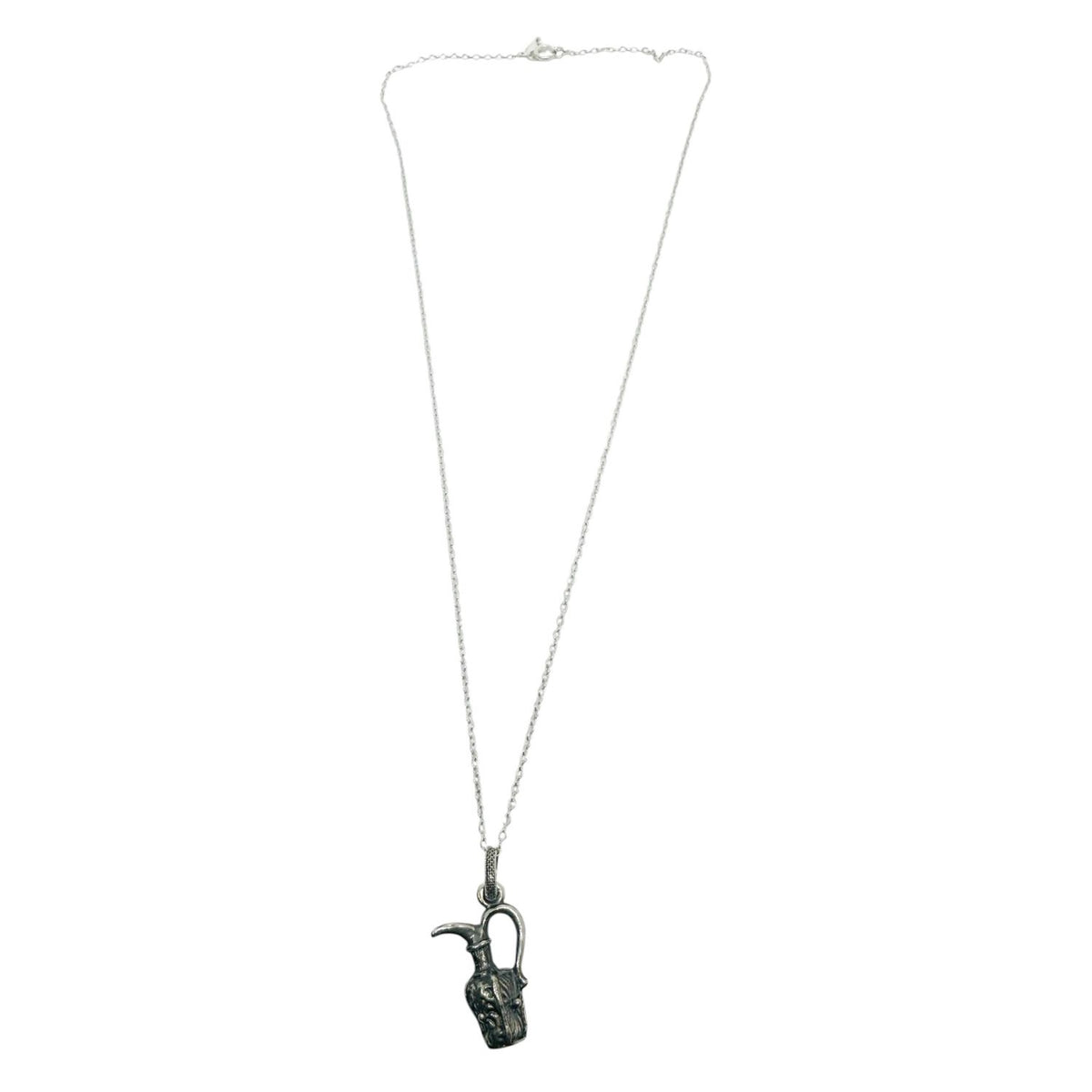 Ancient Ewer Pendant Necklace – Sterling Silver