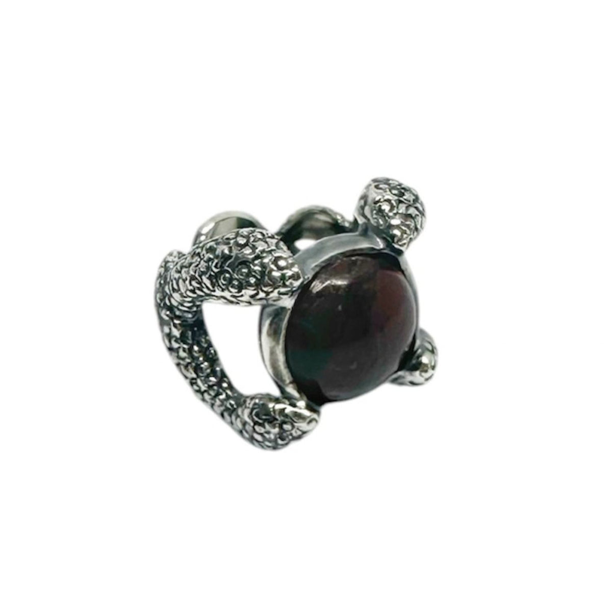 Serpentine Snake Ring – Cornish Serpentine Stone in Sterling Silver