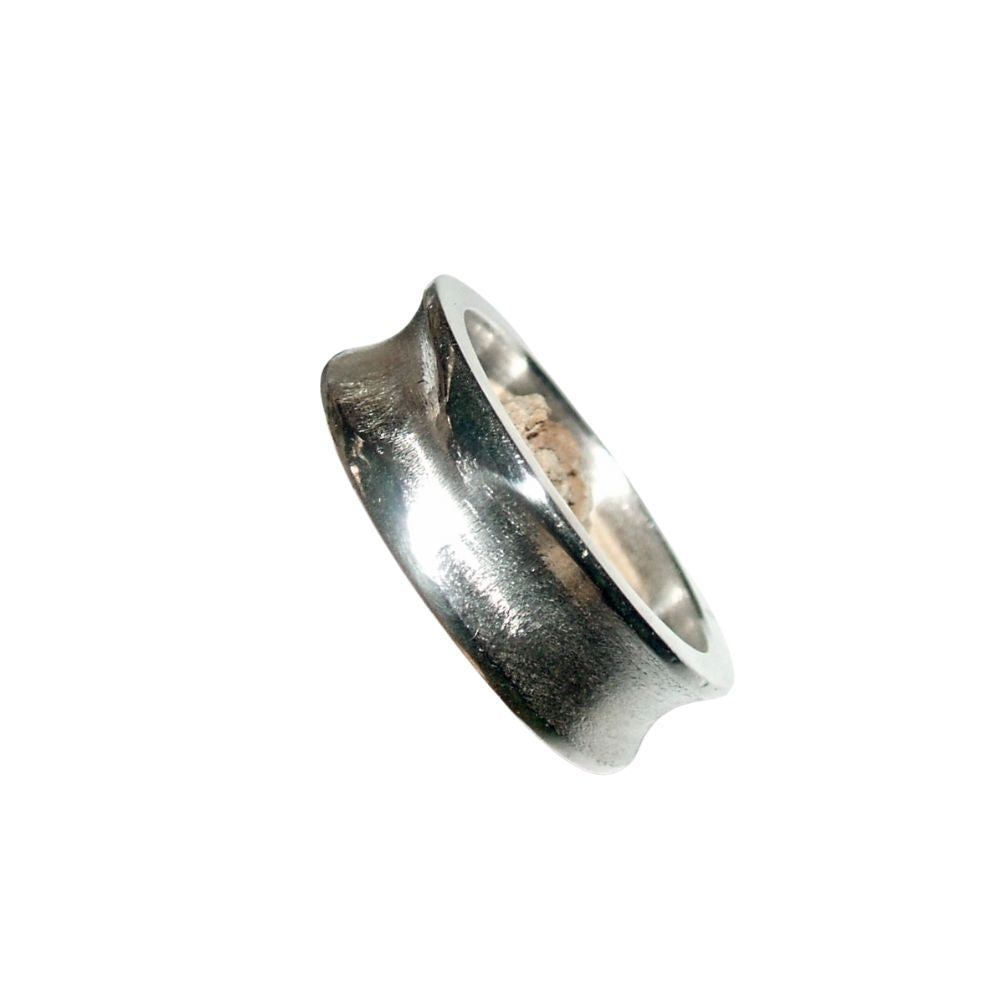 Curved Men's ring One of A Kind