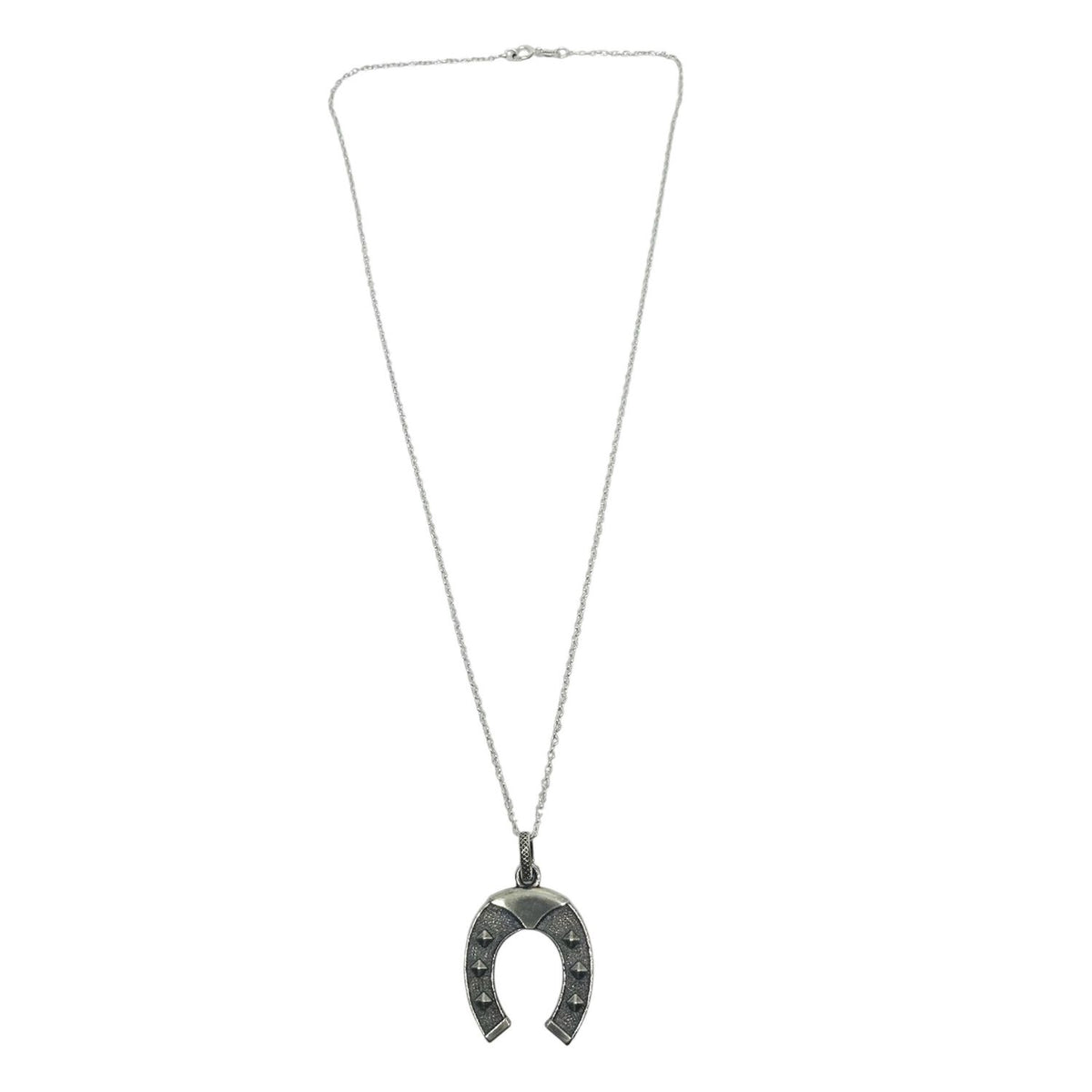 Horseshoe Pendant Necklace – Sterling Silver Lucky Charm