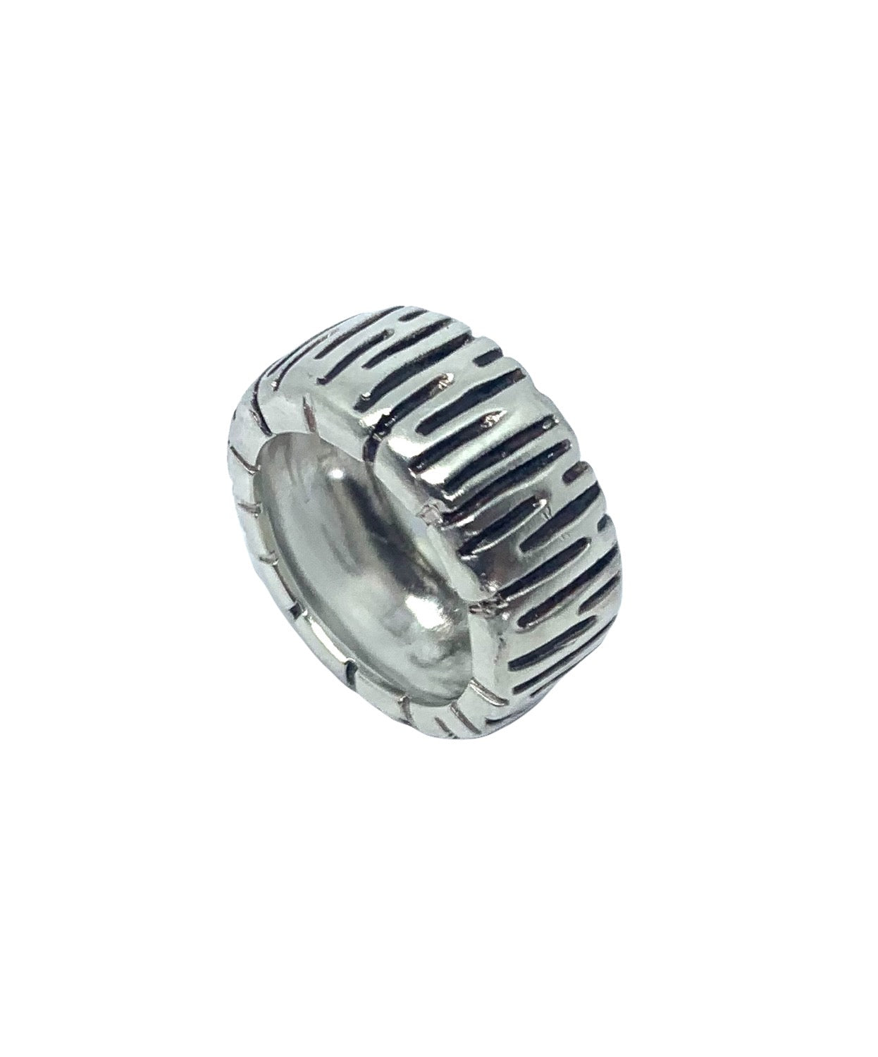 Wheel Half Dome Ring – Sterling Silver 925 | Chunky Collection - Tg-Jewellery By Tamara Gervasio