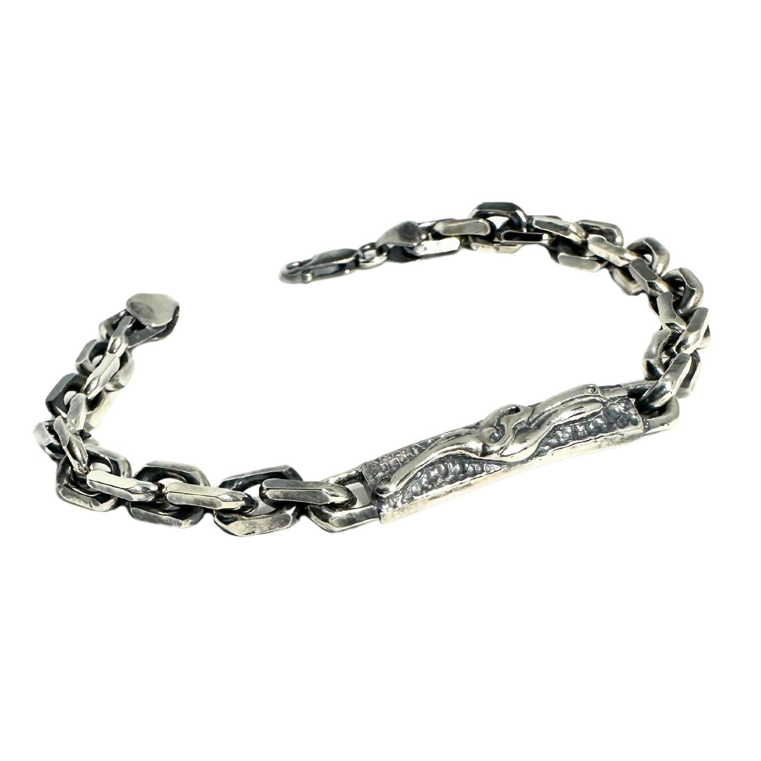 Celtic Dog Knife Edge Chain Bracelet – Sterling Silver 925 - Tg-Jewellery By Tamara Gervasio