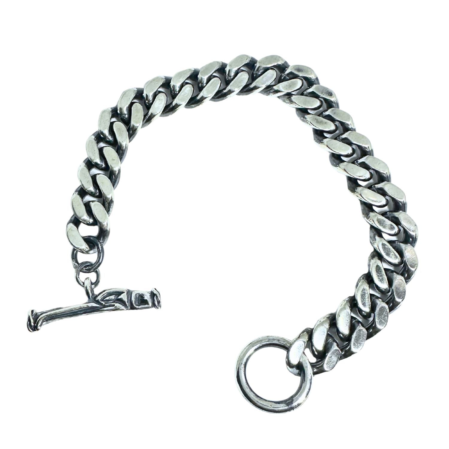 Celtic Bird 2 Curb Chain Bracelet in Sterling Silver – 12mm - Tg-Jewellery By Tamara Gervasio