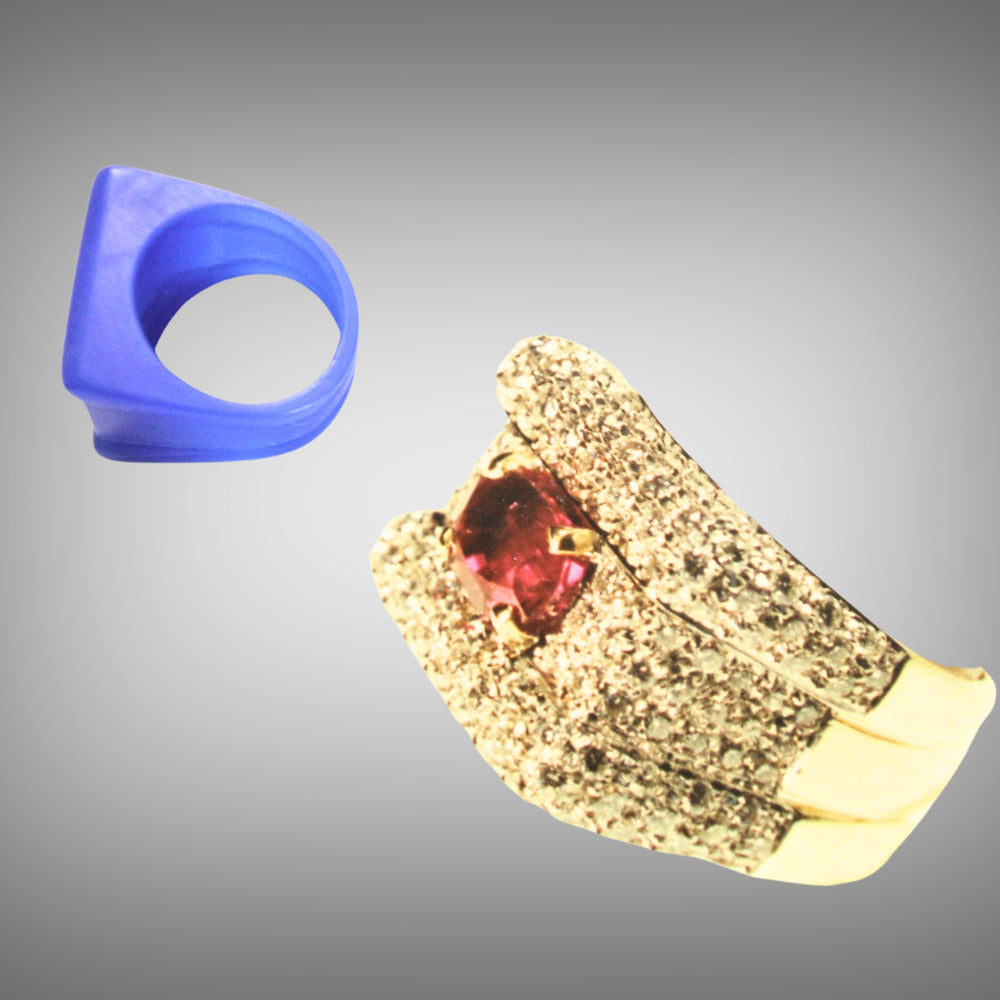 Prototype of lost wax carving ring handcrafted by Tamara Gervasio