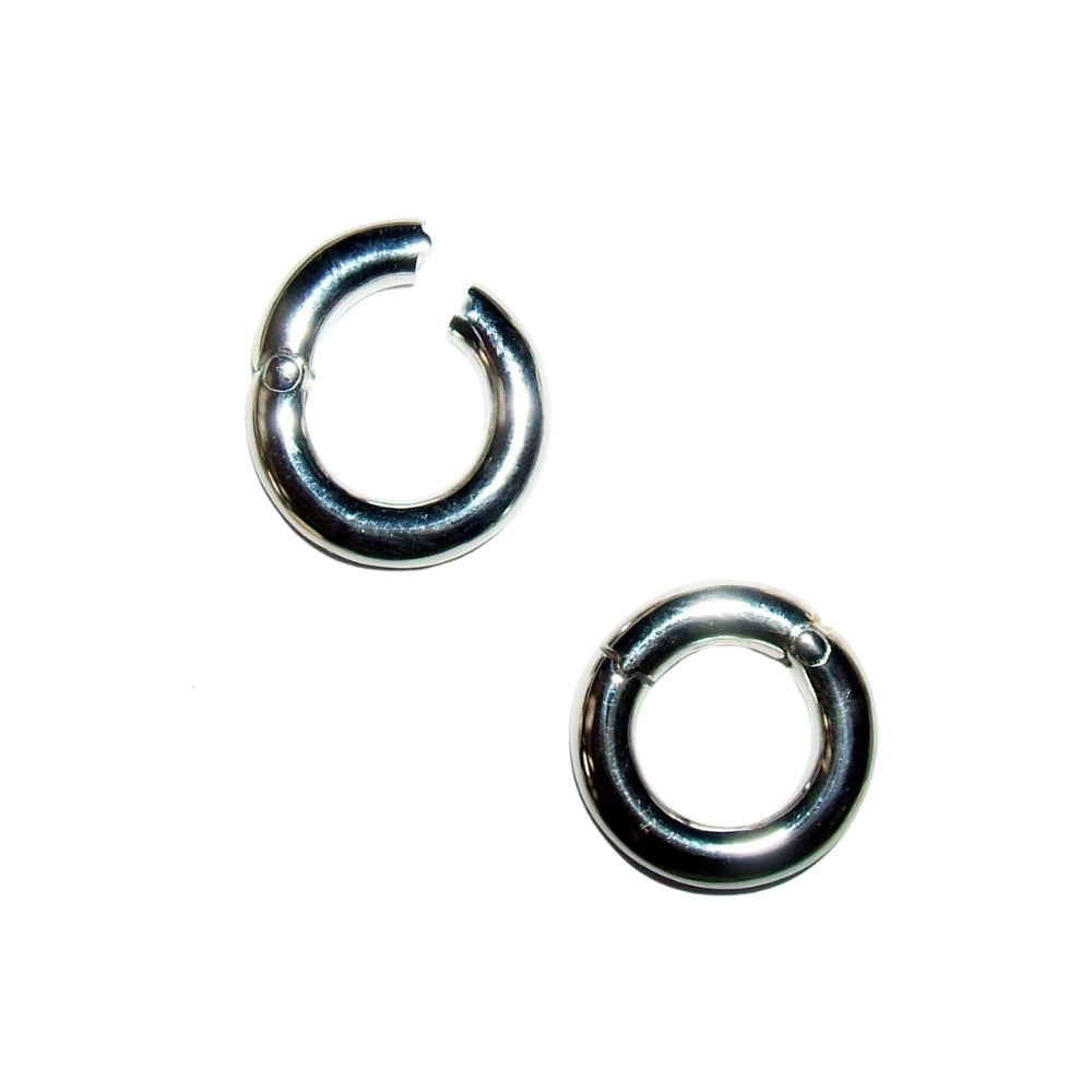 Sterling silver hoop piercing earrings, Tg-Jewellery by Tamara Gervasio