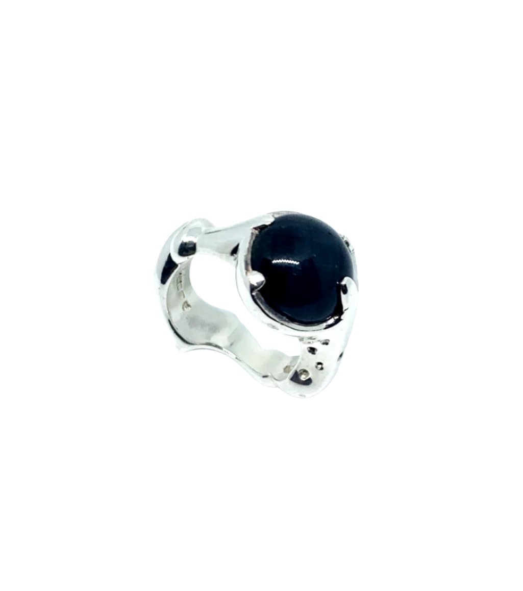 Sculpture Ring – Sterling Silver 925 with Agate, Jasper, or Tiger Eye - Tg-Jewellery By Tamara Gervasio
