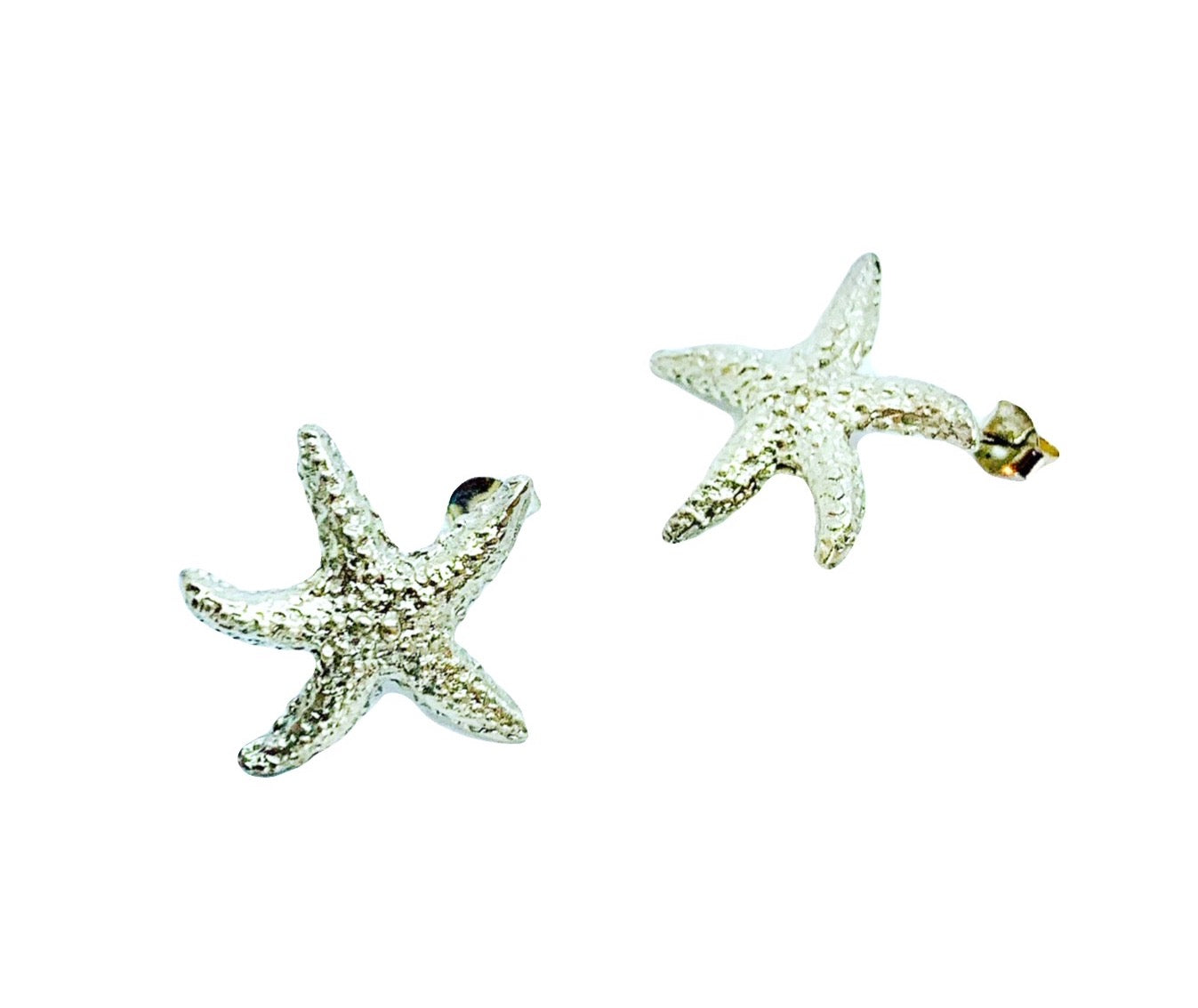 Starfish Stud Earrings – Sterling Silver 925 or Custom Gold - Tg-Jewellery By Tamara Gervasio