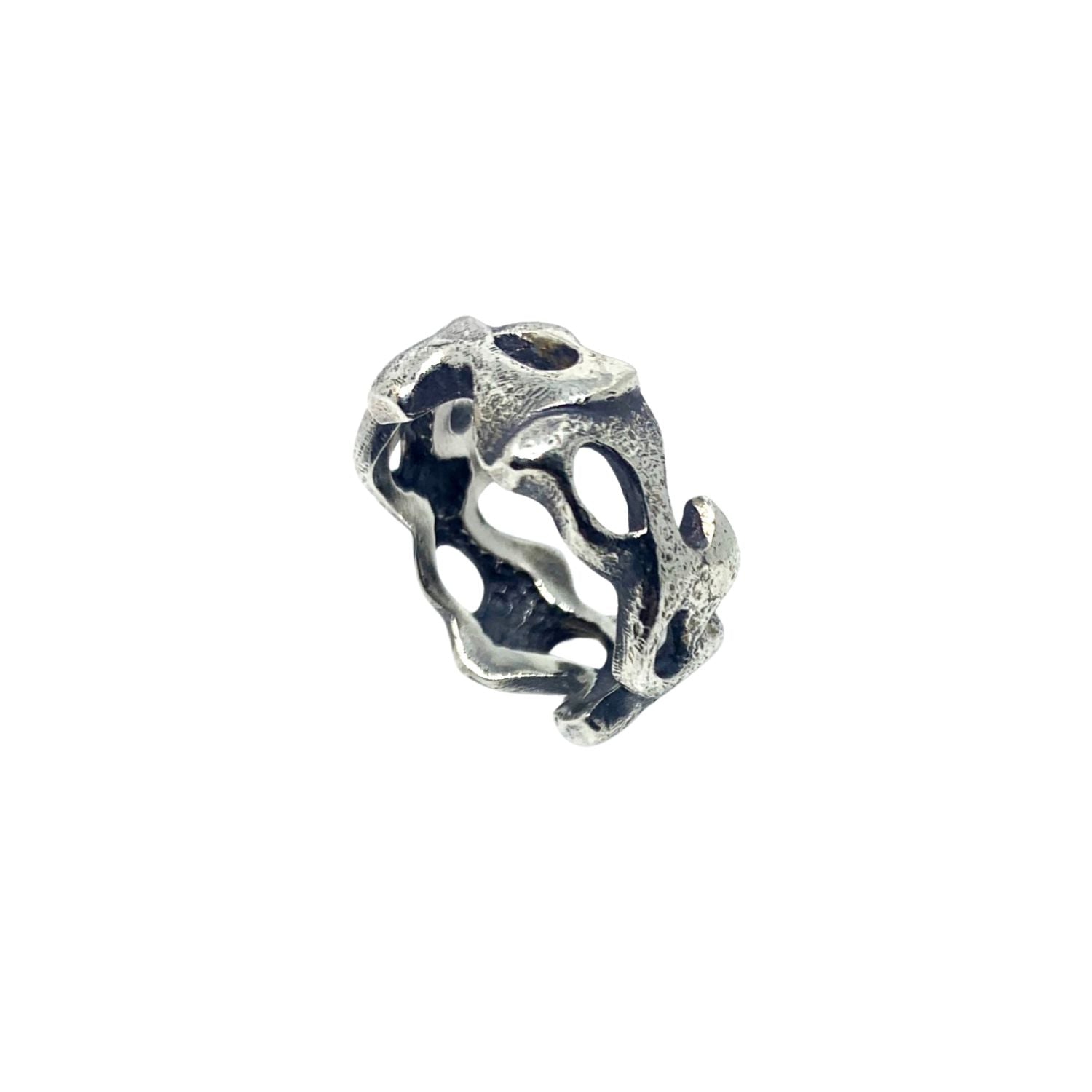 Organic Ring for Women | Sterling Silver 925, Sculptural Design - Tg-Jewellery By Tamara Gervasio