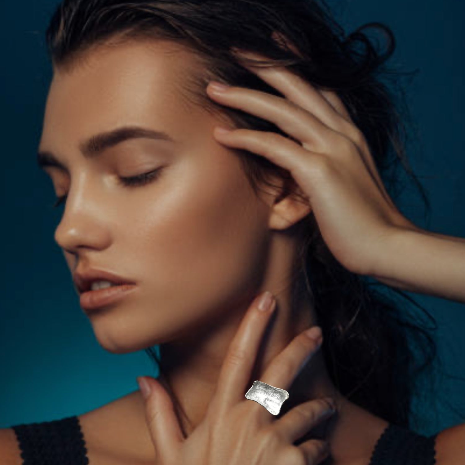 Wave Ring – Sterling Silver 925, Handcrafted - Tg-Jewellery By Tamara Gervasio