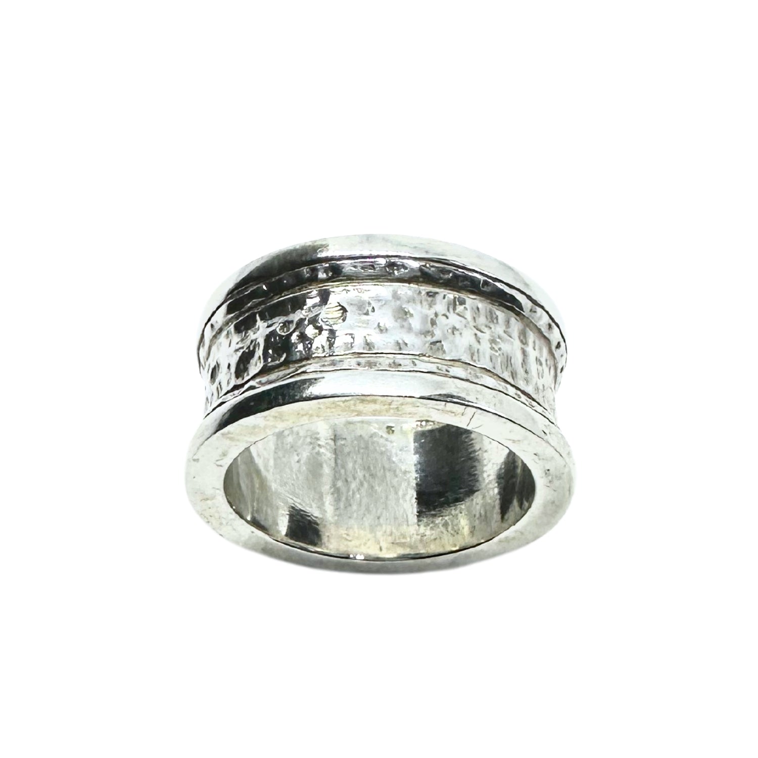 Street Ring | Sterling Silver Men’s Band with Oxidised Finish - Tg-Jewellery By Tamara Gervasio