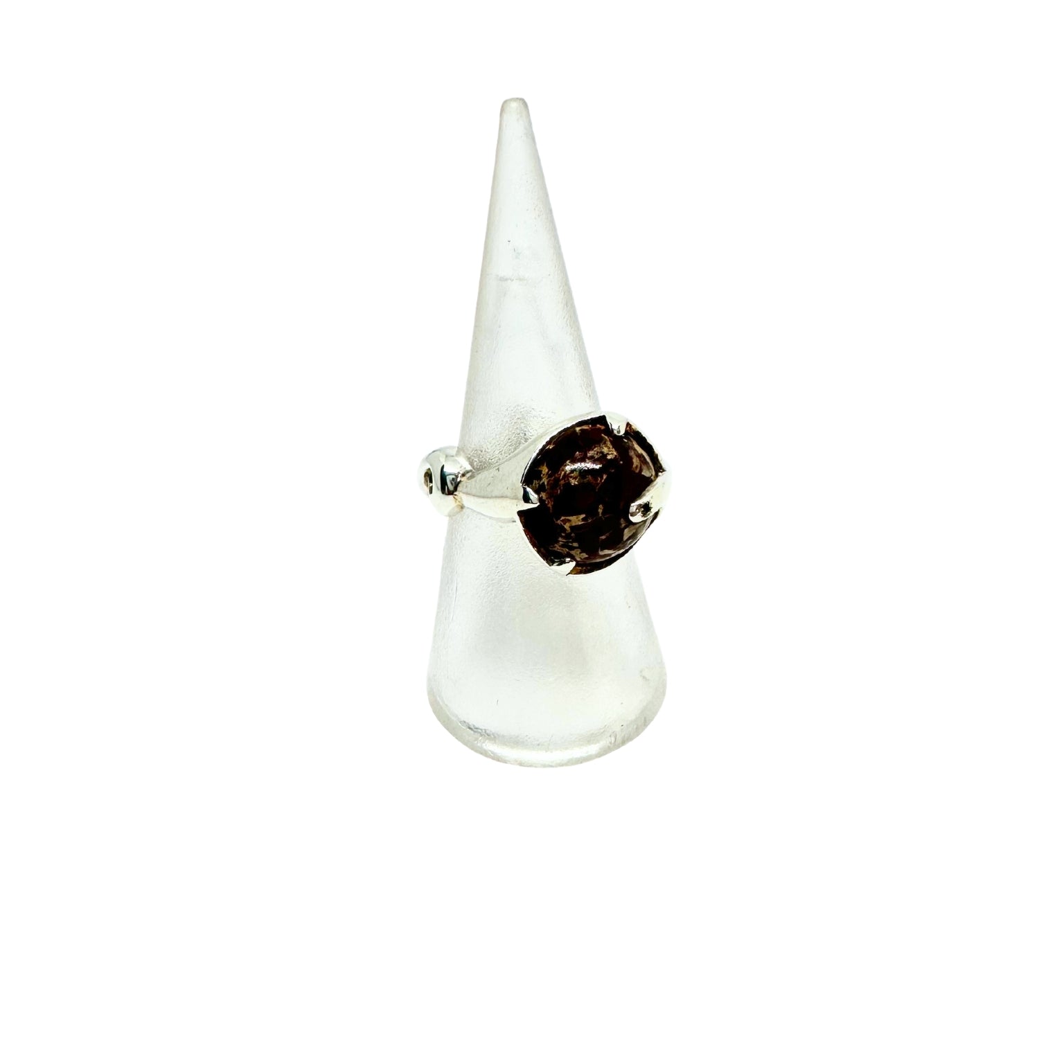 Sculpture Ring – Sterling Silver 925 with Agate, Jasper, or Tiger Eye - Tg-Jewellery By Tamara Gervasio