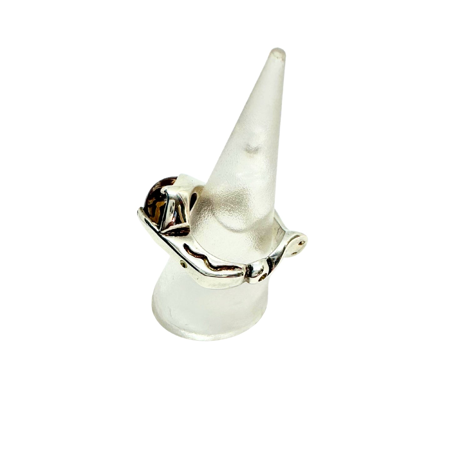 Sculpture Ring – Sterling Silver 925 with Agate, Jasper, or Tiger Eye - Tg-Jewellery By Tamara Gervasio