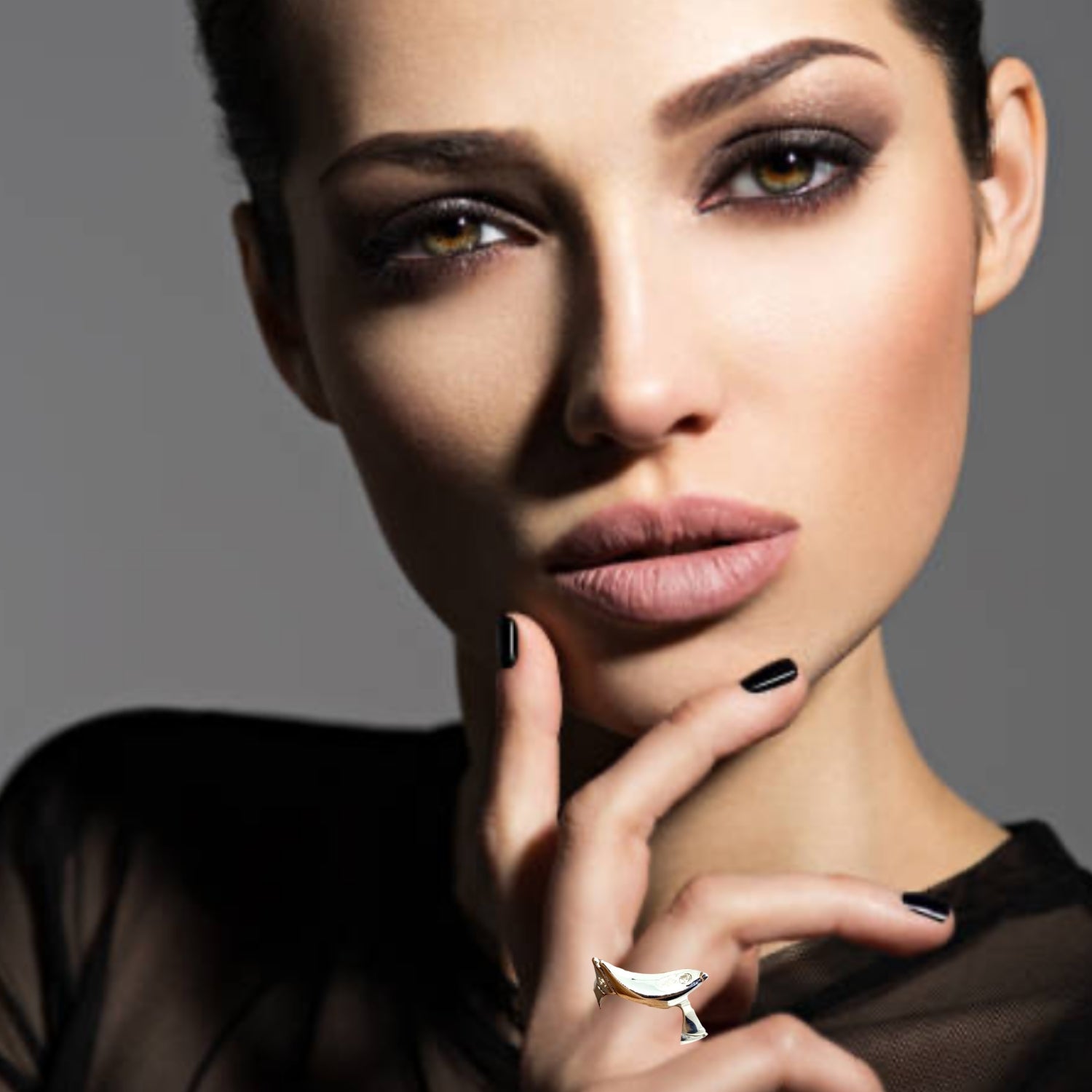 Star Ring – Sterling Silver 925 with Cubic Zirconia, Ruby, Garnet, or Amethyst - Tg-Jewellery By Tamara Gervasio