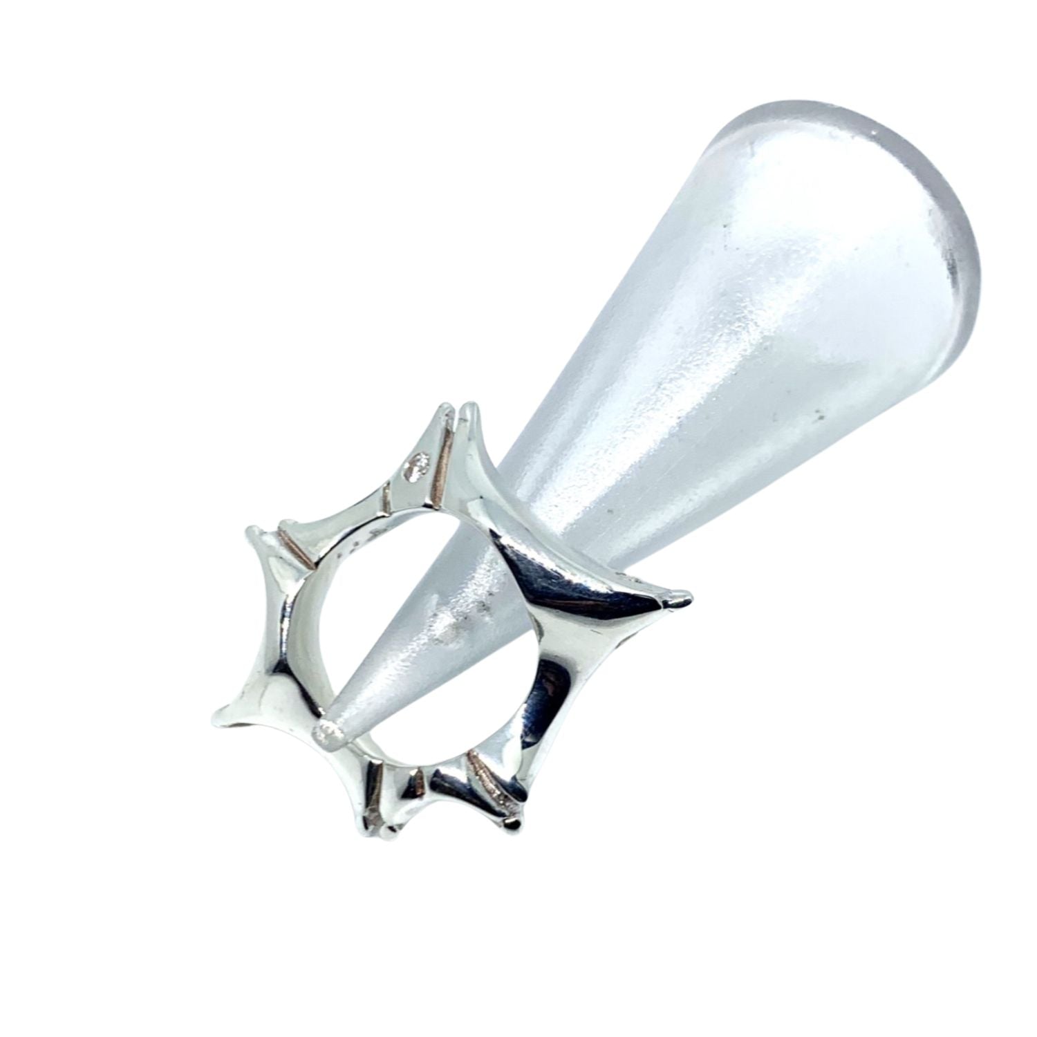 Star Ring – Sterling Silver 925 with Cubic Zirconia, Ruby, Garnet, or Amethyst - Tg-Jewellery By Tamara Gervasio