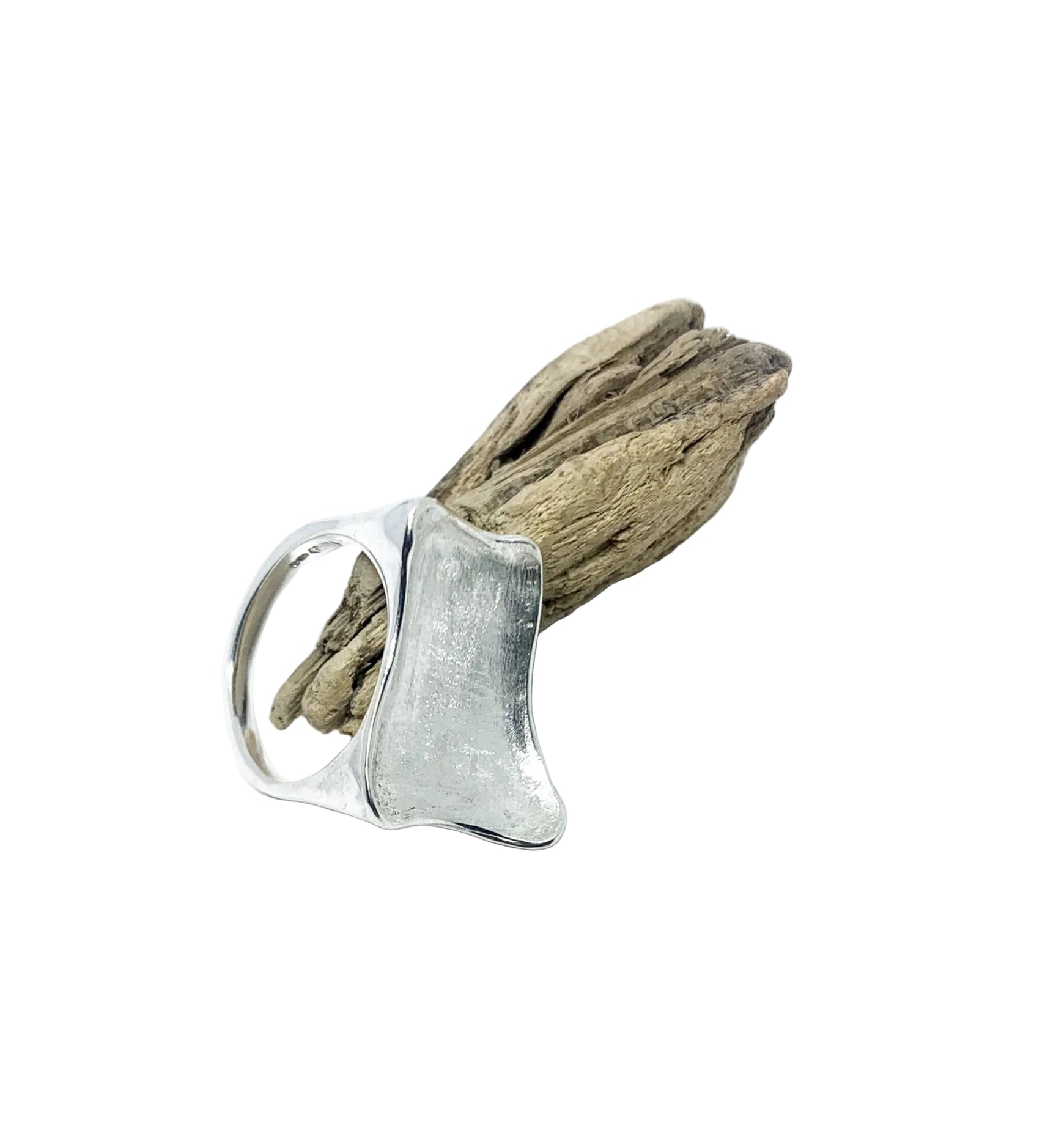 Wave Ring – Close-Up | Handcrafted Sterling Silver 925 - Tg-Jewellery By Tamara Gervasio