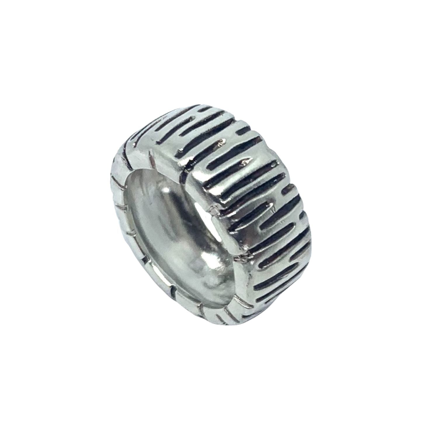 Wheel Half Dome Ring – Sterling Silver 925 | Chunky Collection