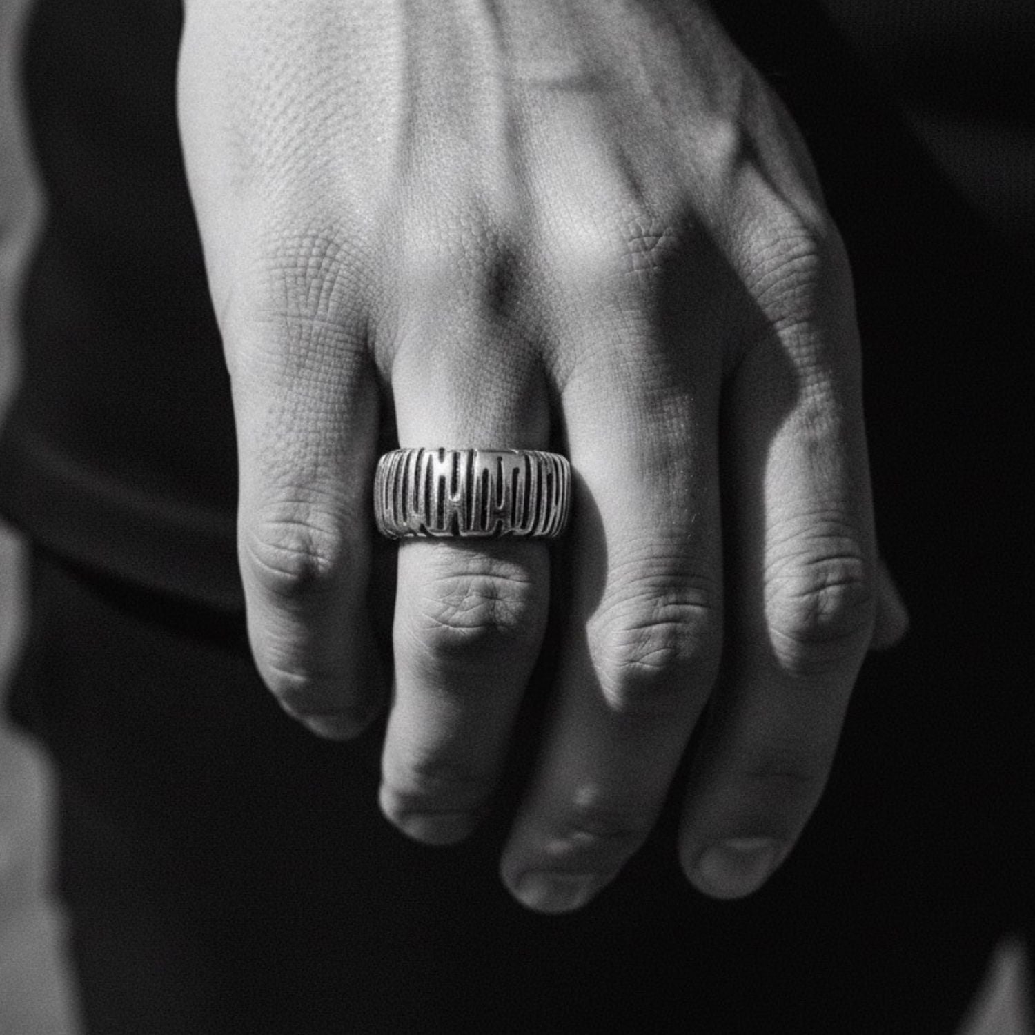 Wheel Half Dome Ring – Sterling Silver 925 | Chunky Collection