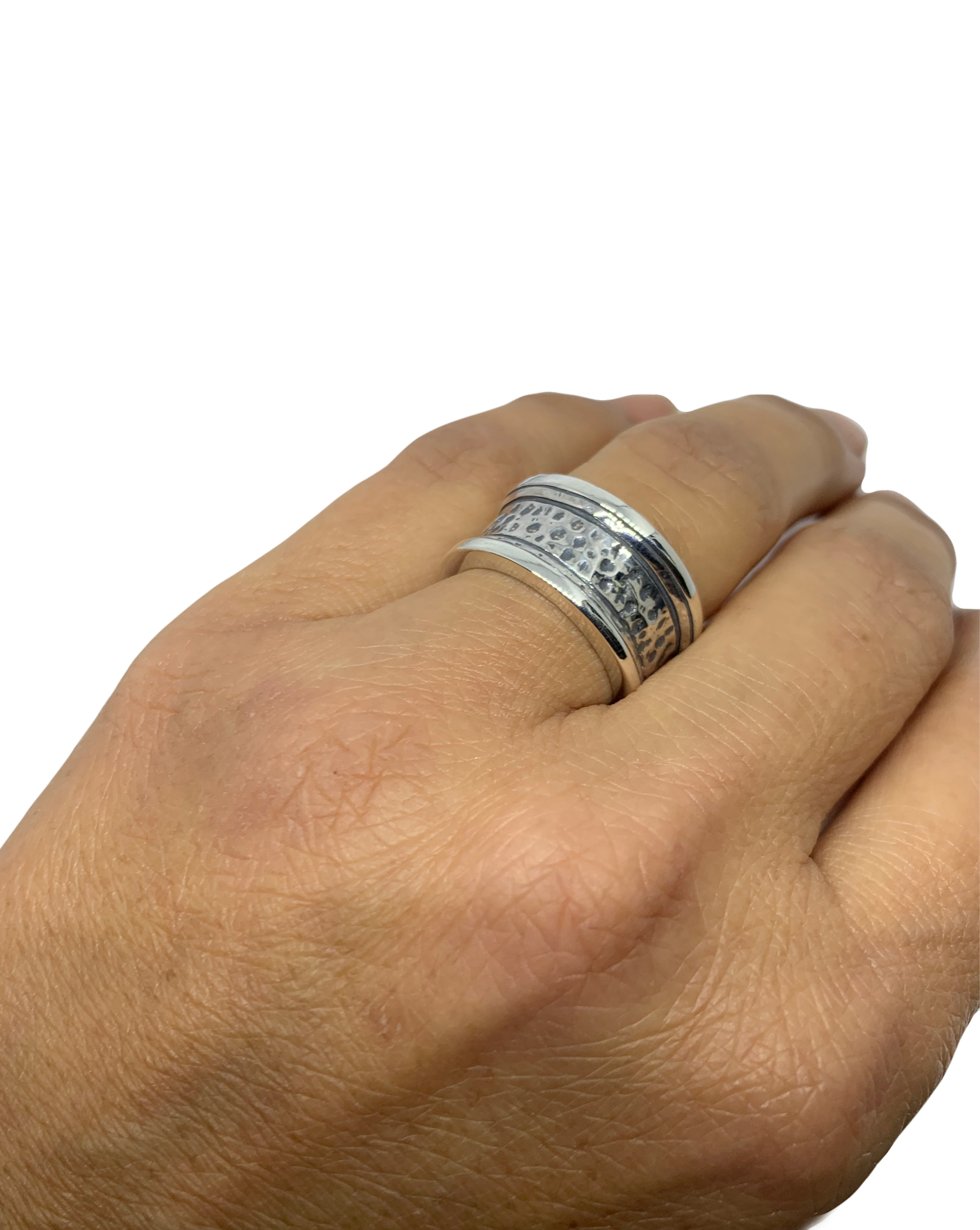 Street Ring Band – Sterling Silver 925 | Chunky Statement Ring - Tg-Jewellery By Tamara Gervasio