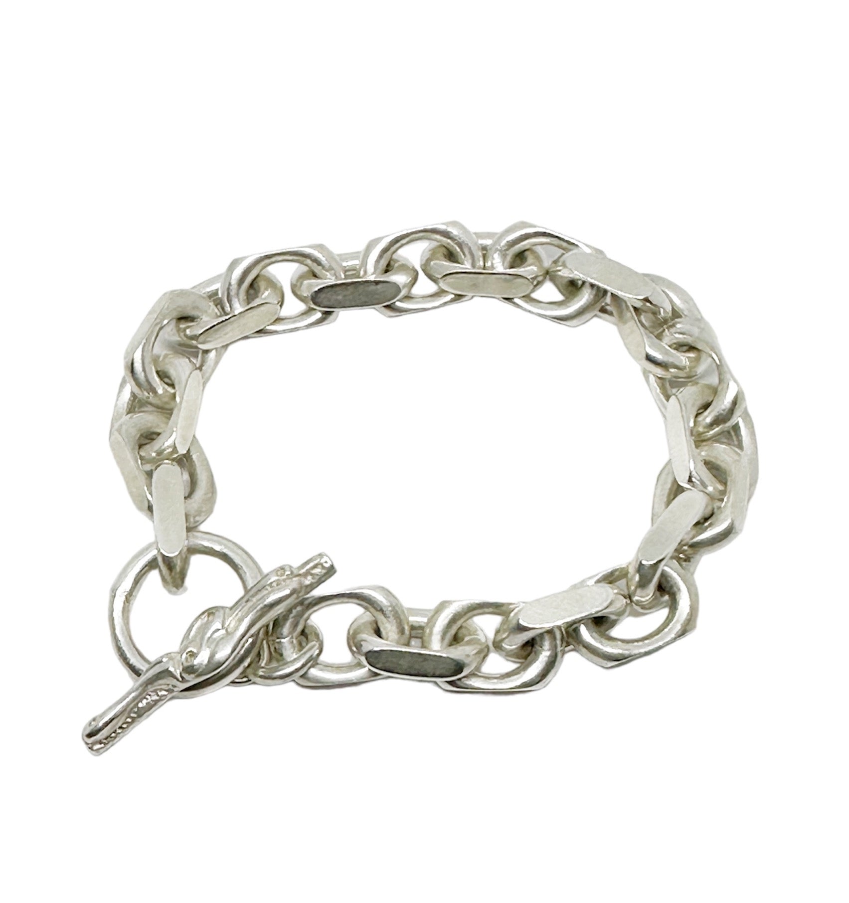 Men’s Solid Chain Bracelet with Celtic Dog T-Bar Clasp - Tg-Jewellery By Tamara Gervasio