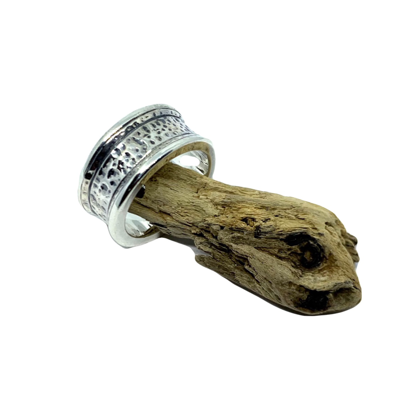Street Ring | Sterling Silver Men’s Band with Oxidised Finish - Tg-Jewellery By Tamara Gervasio