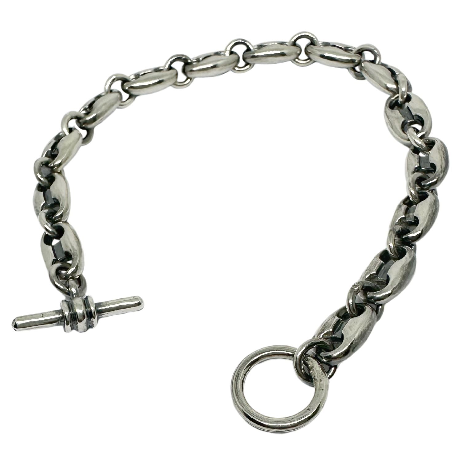 Anchor Link T-Bar Unisex Bracelet – Sterling Silver 925 - Tg-Jewellery By Tamara Gervasio