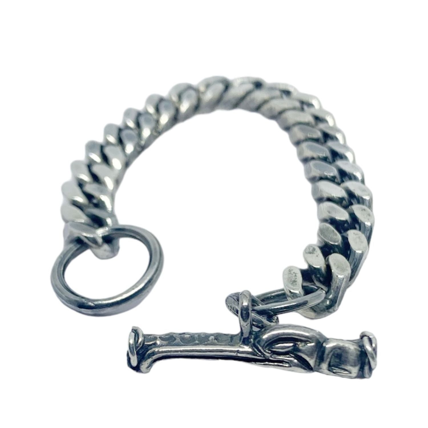 Celtic Bird 2 Curb Chain Bracelet in Sterling Silver