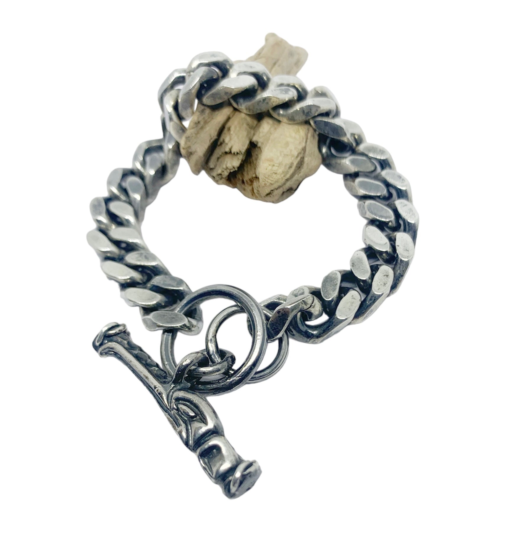 Celtic Bird 2 Curb Chain Bracelet in Sterling Silver - Tg-Jewellery By Tamara Gervasio
