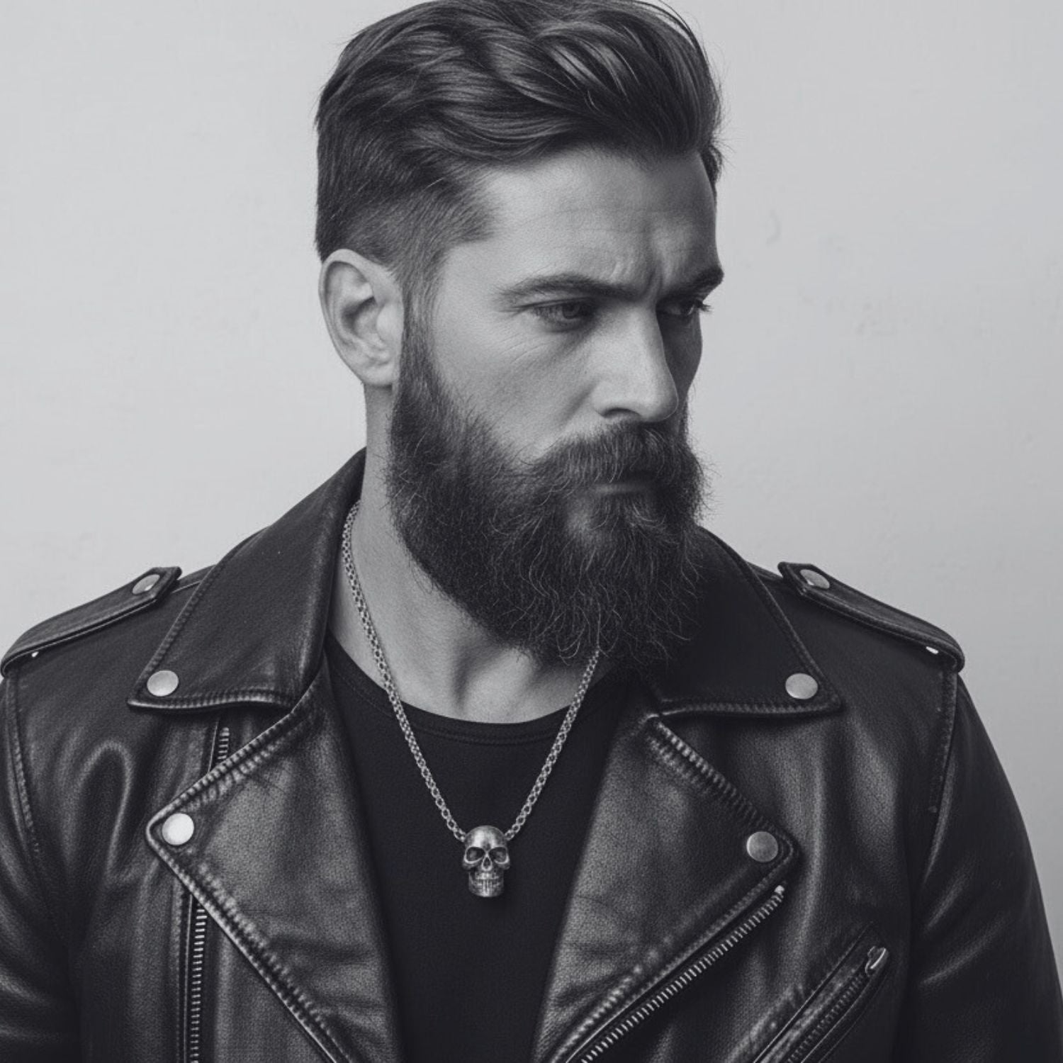 Skull Box Chain T-Bar Necklace – Sterling Silver 925