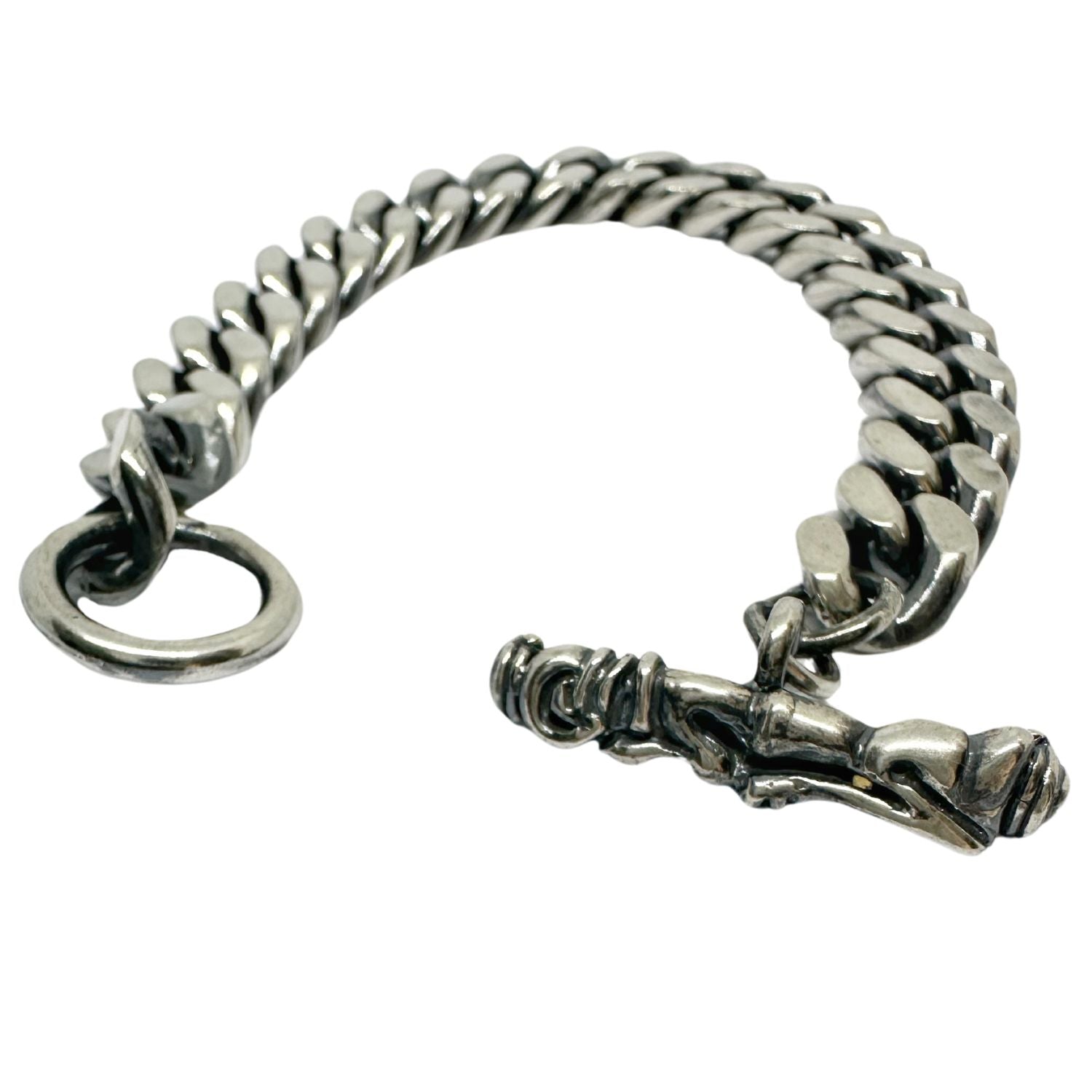 Celtic Dog 3 Curb Chain Bracelet – Sterling Silver 925 - Tg-Jewellery By Tamara Gervasio