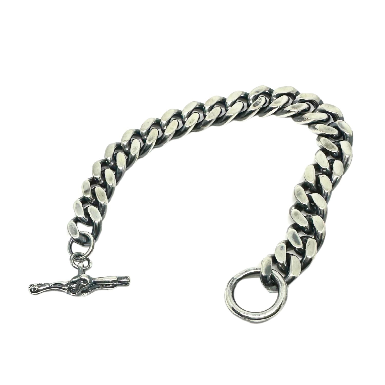Celtic Dog Curb Chain Bracelet in Sterling Silver – 12mm - Tg-Jewellery By Tamara Gervasio