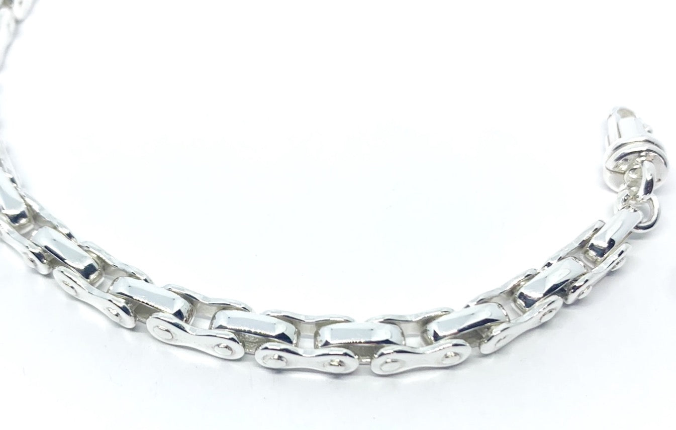 Bikers Bracelet for Men – Sterling Silver Handmade - Tg-Jewellery By Tamara Gervasio