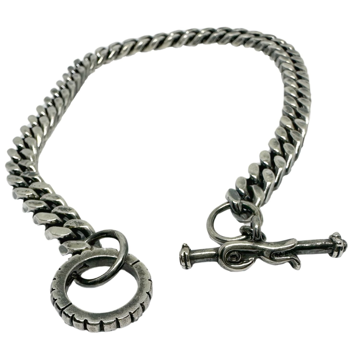 Celtic Bird Curb Chain choker – Sterling Silver 9mm - Tg-Jewellery By Tamara Gervasio