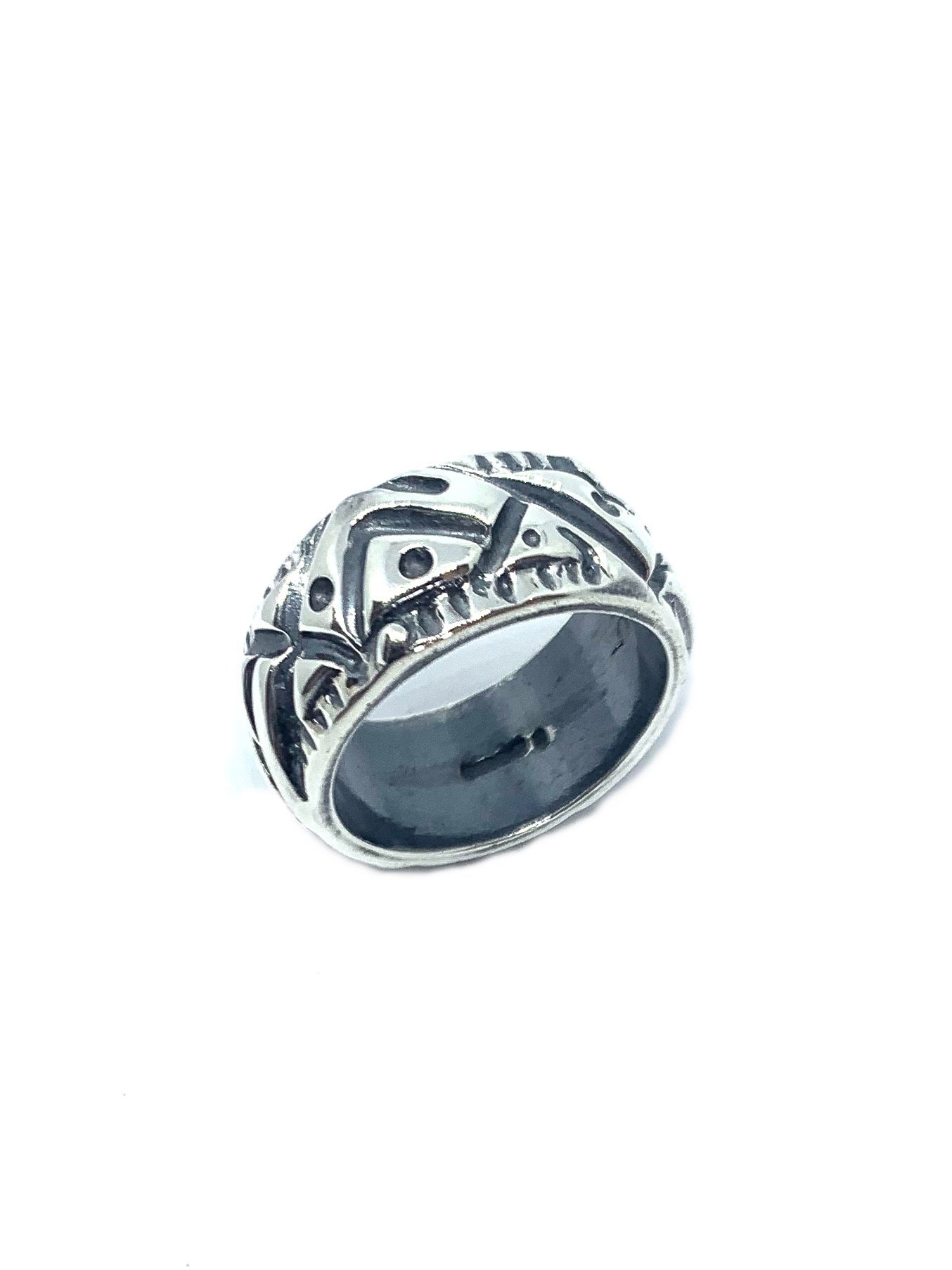 Abstract Men’s Ring – Chunky Sterling Silver 925 - Tg-Jewellery By Tamara Gervasio