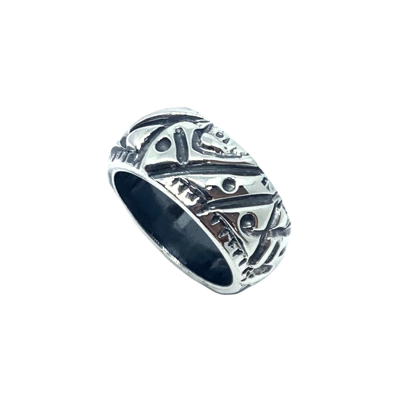 Abstract Men’s Ring – Chunky Sterling Silver 925 - Tg-Jewellery By Tamara Gervasio