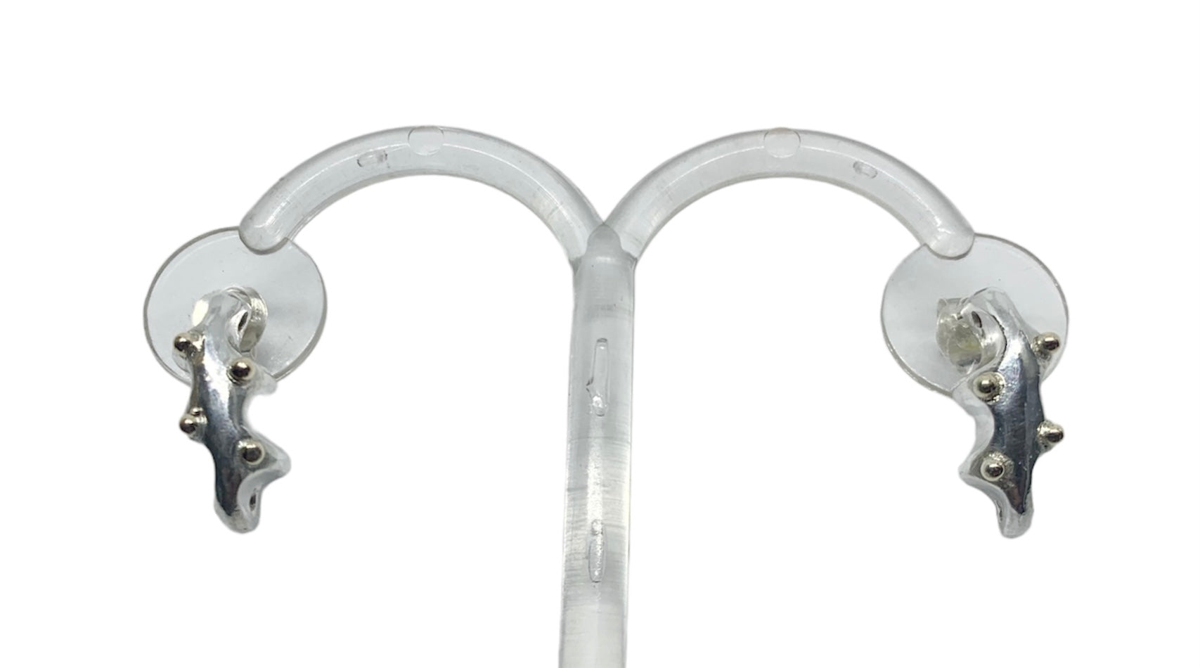 Sea Slug Stud Earrings – Sterling Silver & 18ct Yellow Gold - Tg-Jewellery By Tamara Gervasio