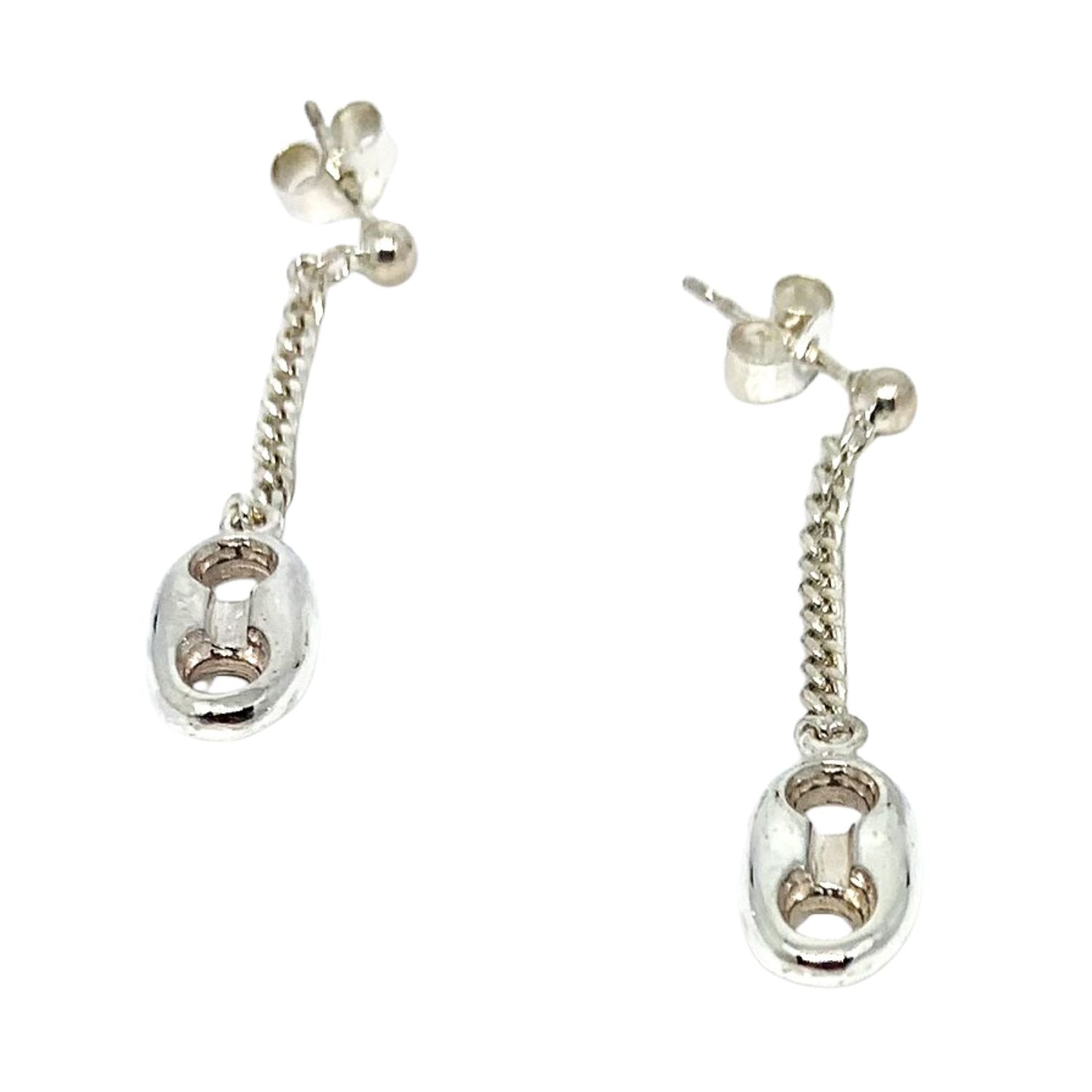 Marinara Anchor Drop Earrings – Handcrafted Sterling Silver