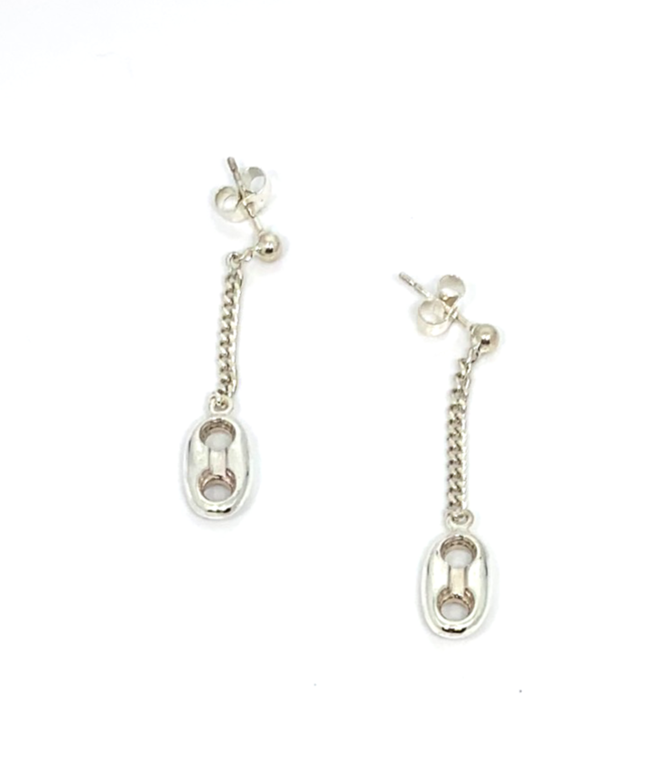Marinara Anchor Drop Earrings – Handcrafted Sterling Silver - Tg-Jewellery By Tamara Gervasio