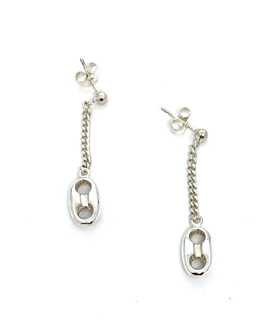 Marinara Anchor Drop Earrings – Handcrafted Sterling Silver - Tg-Jewellery By Tamara Gervasio
