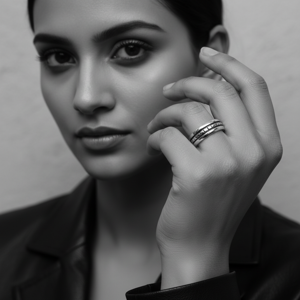 Square Ring – Sterling Silver 925 | Chunky Collection