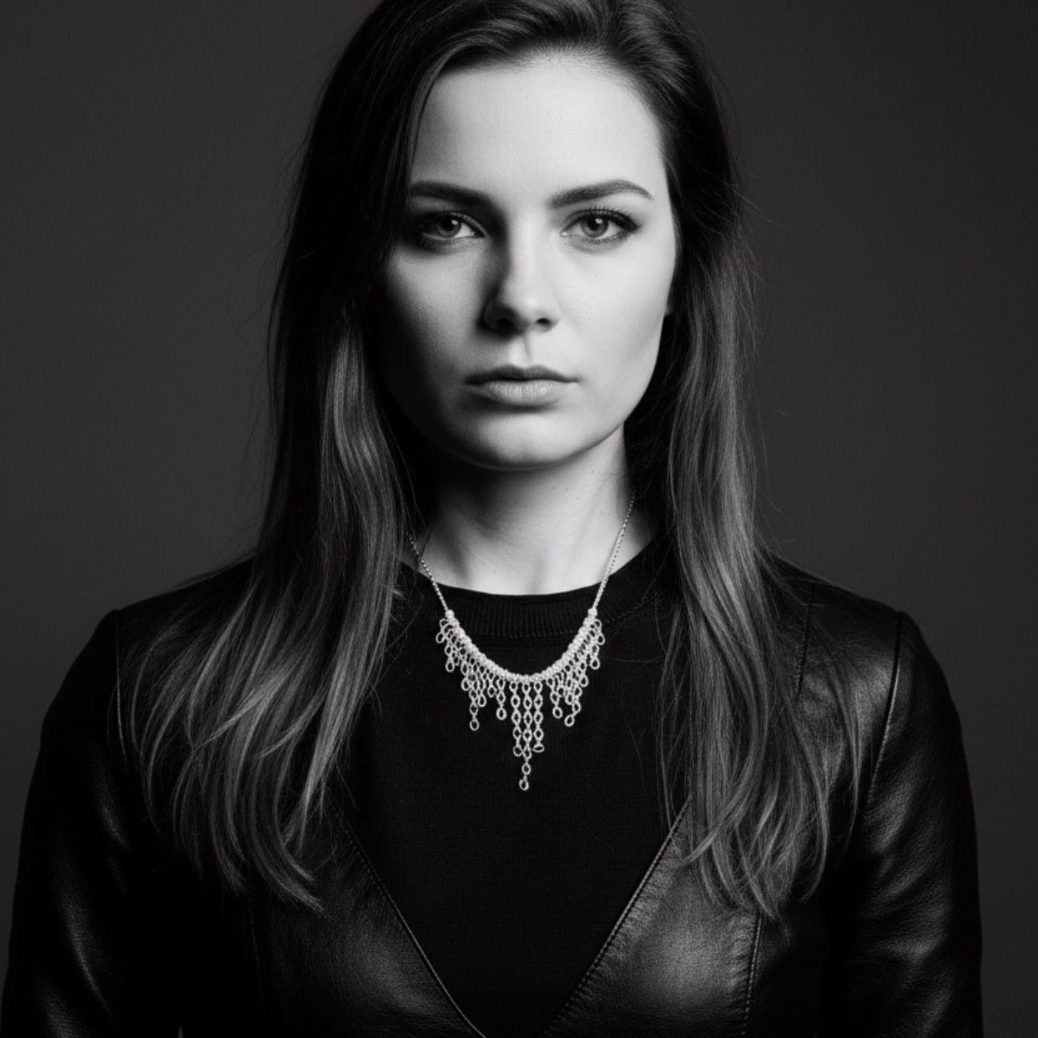 Rain Drop Necklace – Recycle Sterling Silver 925 Handmade