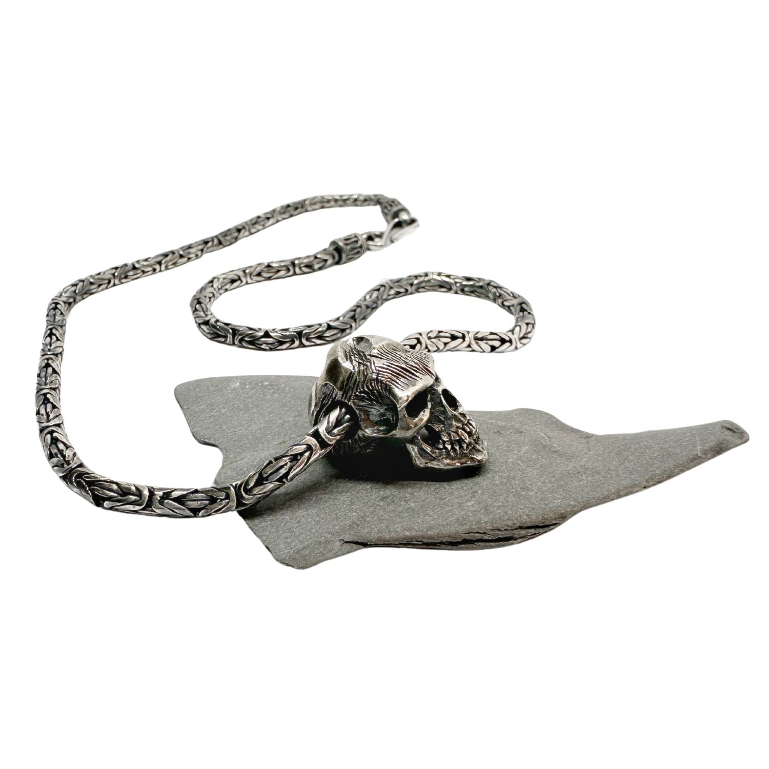 Skull Japanese Sign Power Necklace – Sterling Silver 925 - Tg-Jewellery By Tamara Gervasio