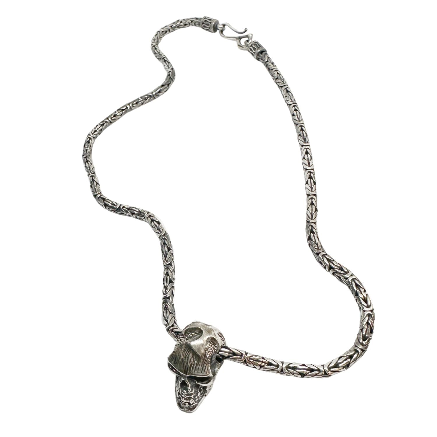 Skull Japanese Sign Power Necklace – Sterling Silver 925 - Tg-Jewellery By Tamara Gervasio