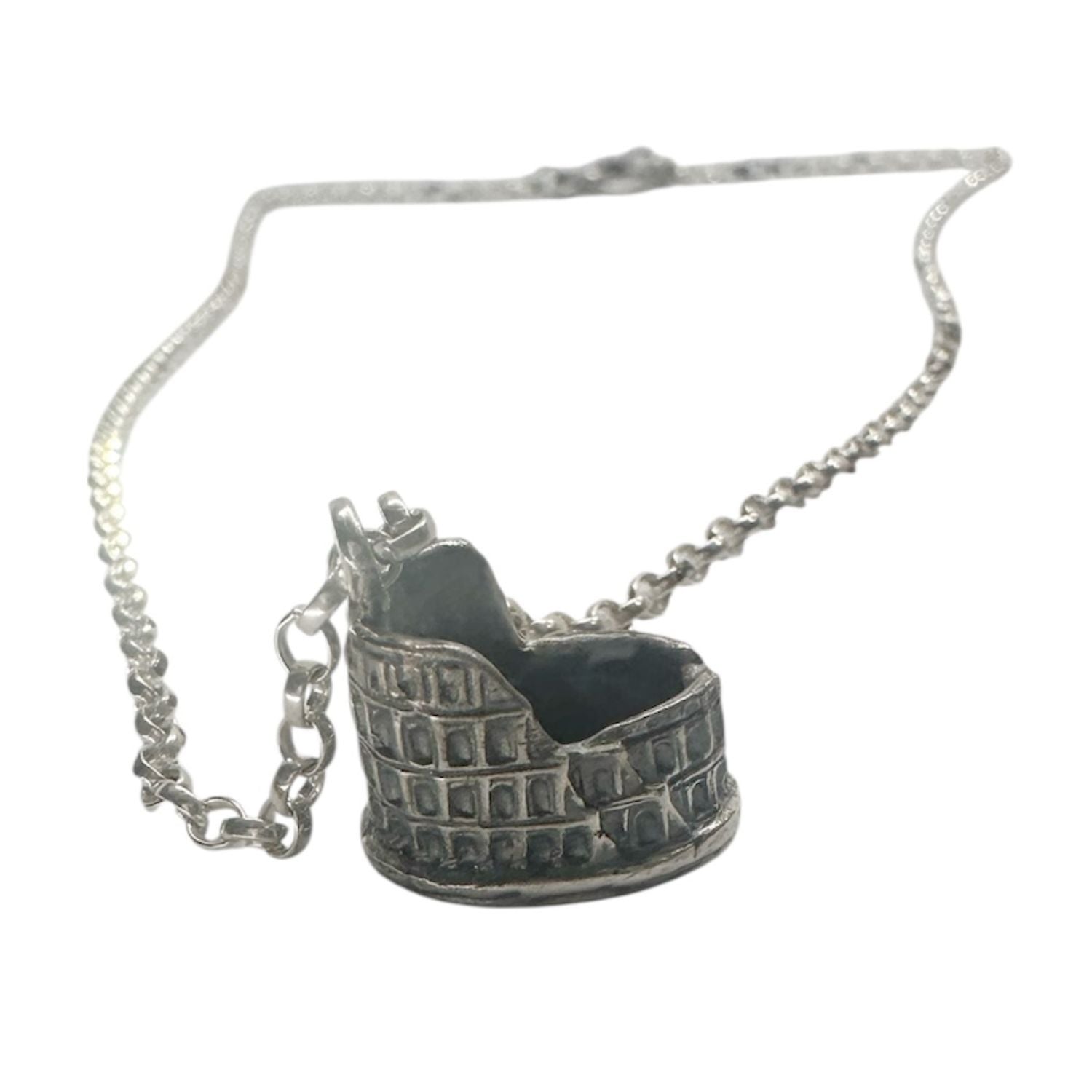Colosseo Pendant – Handcrafted Sterling Silver Necklace - Tg-Jewellery By Tamara Gervasio