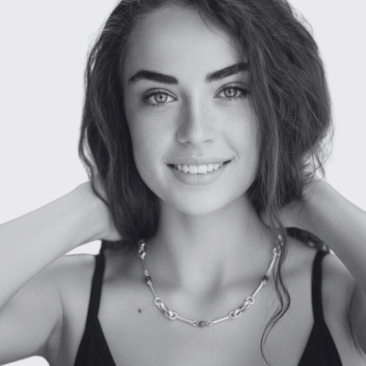 Sterling Silver Necklace with Garnet & Turquoise Beads - One Of A Kind