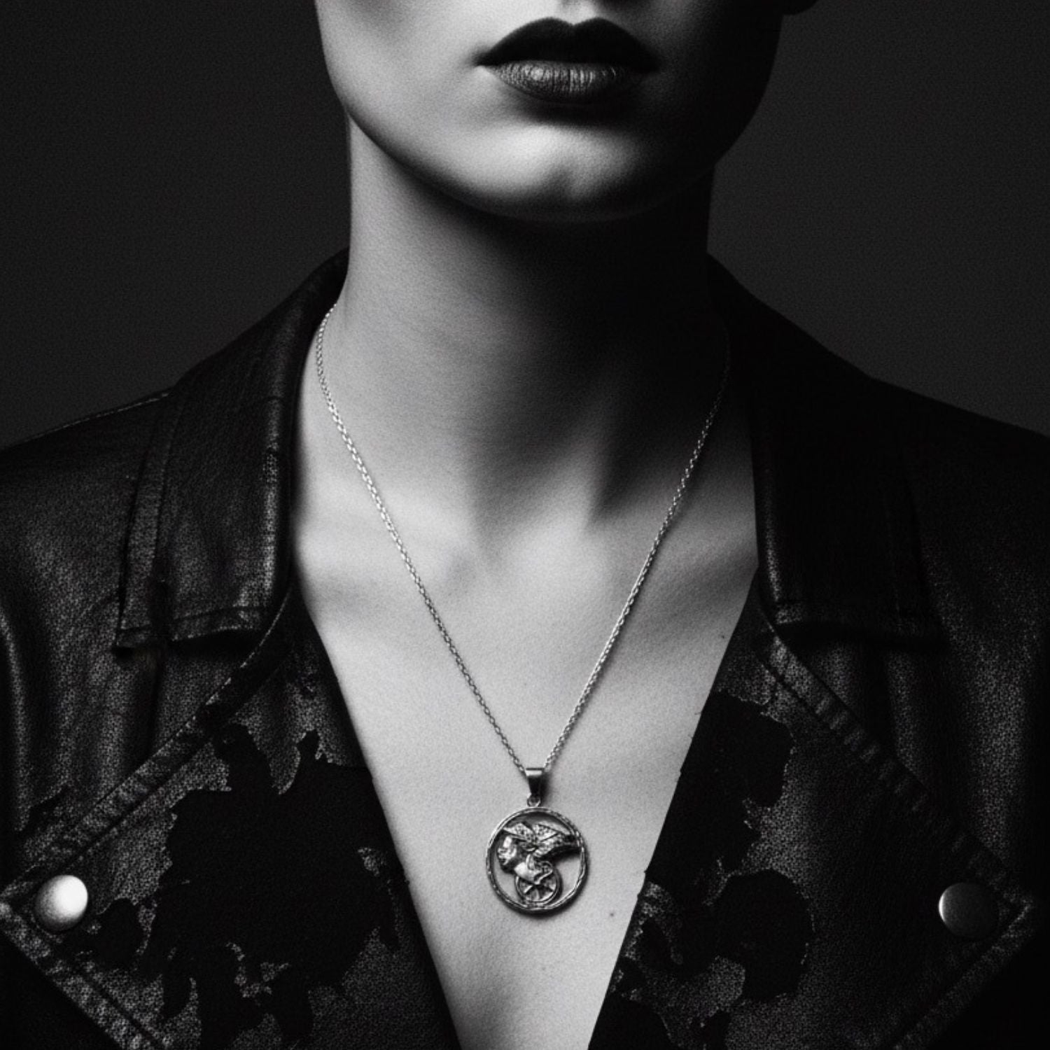 Goddess of Fortune Pendant Necklace – Sterling Silver