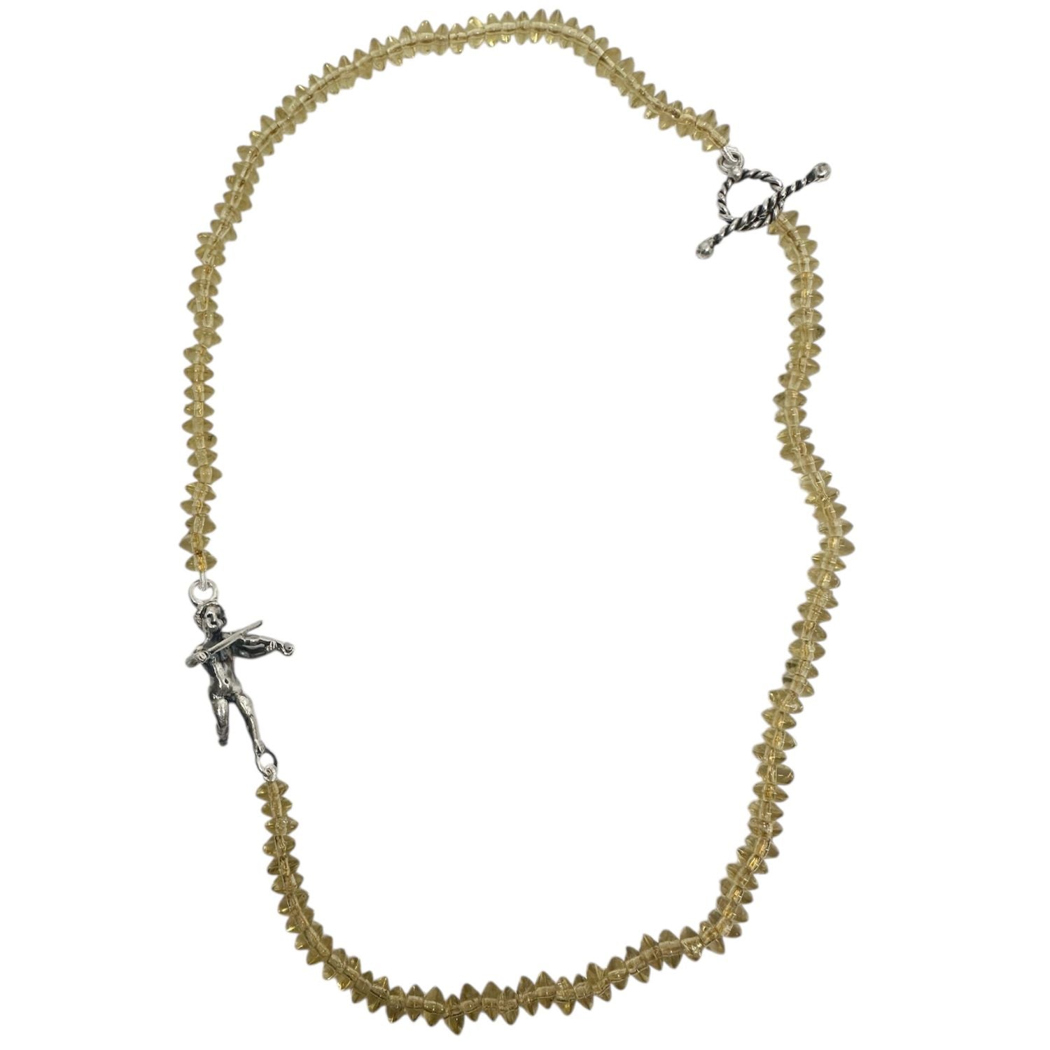 Cherub Serenade Necklace – Handcrafted Sterling Silver & Glass Beads