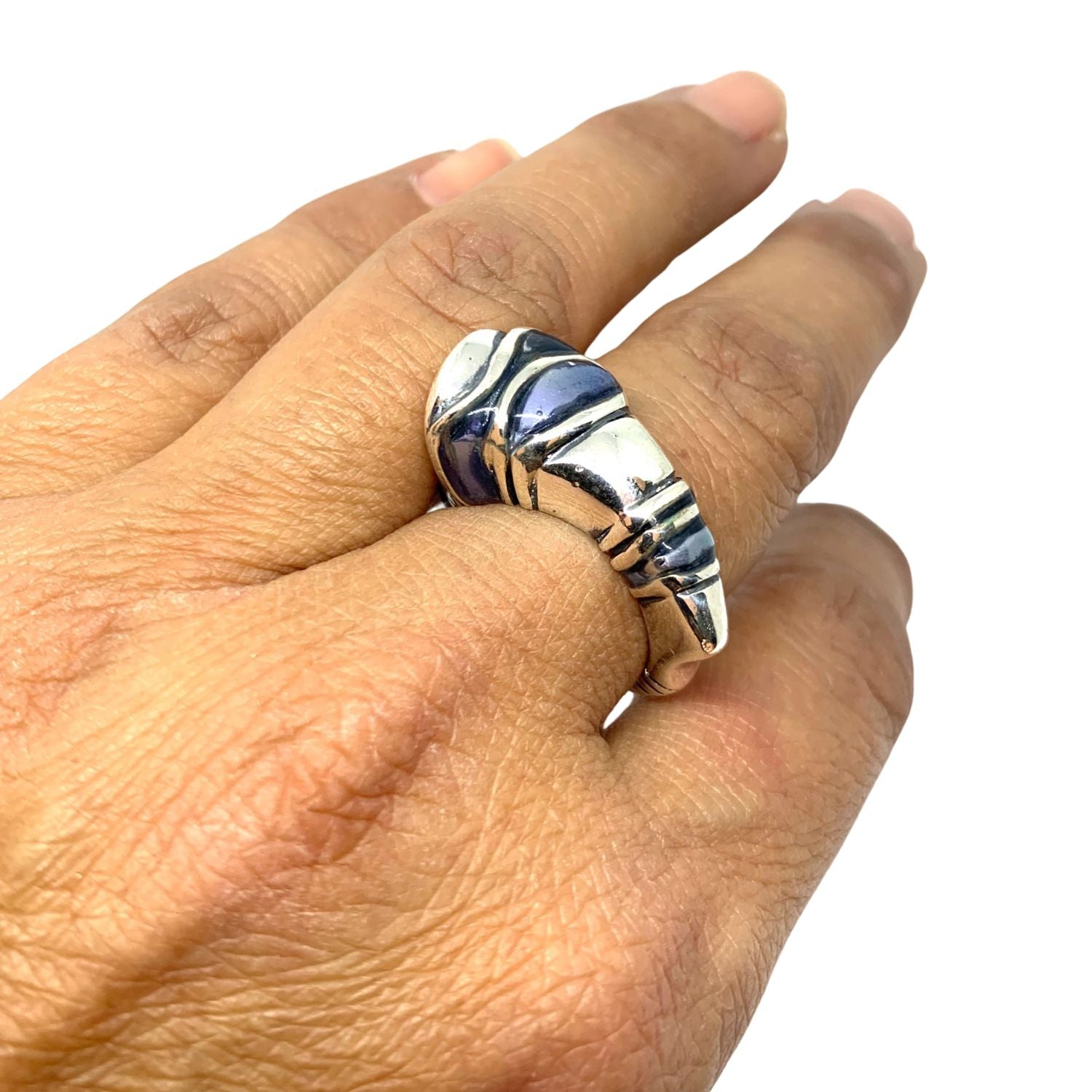 Eyebrow Ring | Unisex Sterling Silver 925 with Colorit Enamel - Tg-Jewellery By Tamara Gervasio