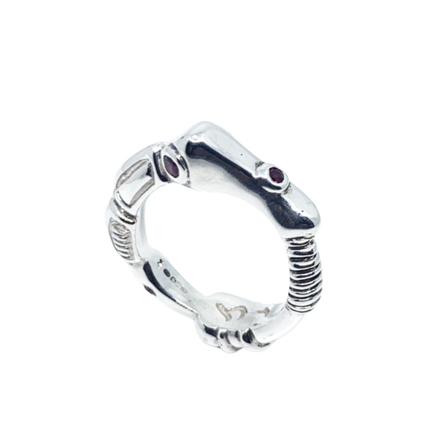 Organic Matter Ring | Sterling Silver 925 with Cubic Zirconia, Sapphire, or Ruby - Tg-Jewellery By Tamara Gervasio