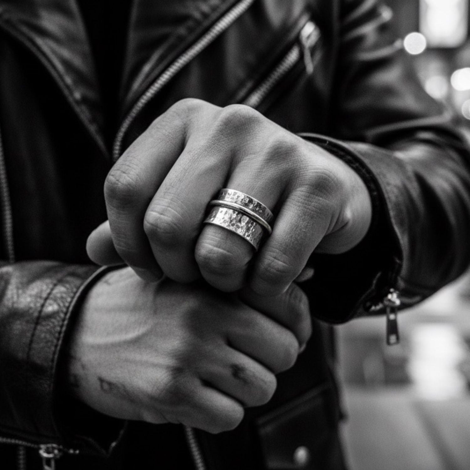 Handcrafted Unisex Recycled Sterling Silver 925 Spinner Ring – Custom Made